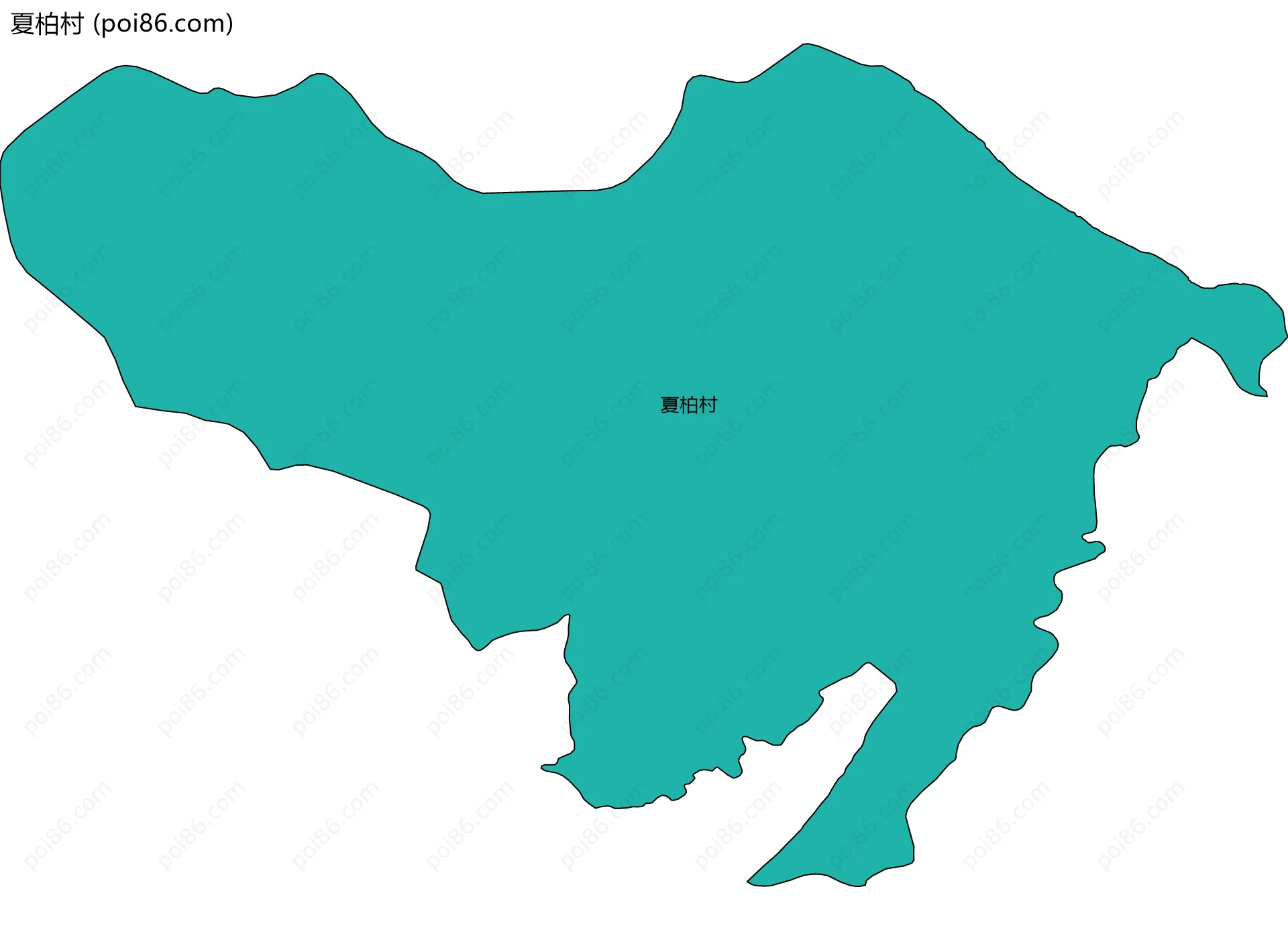 夏柏村边界地图