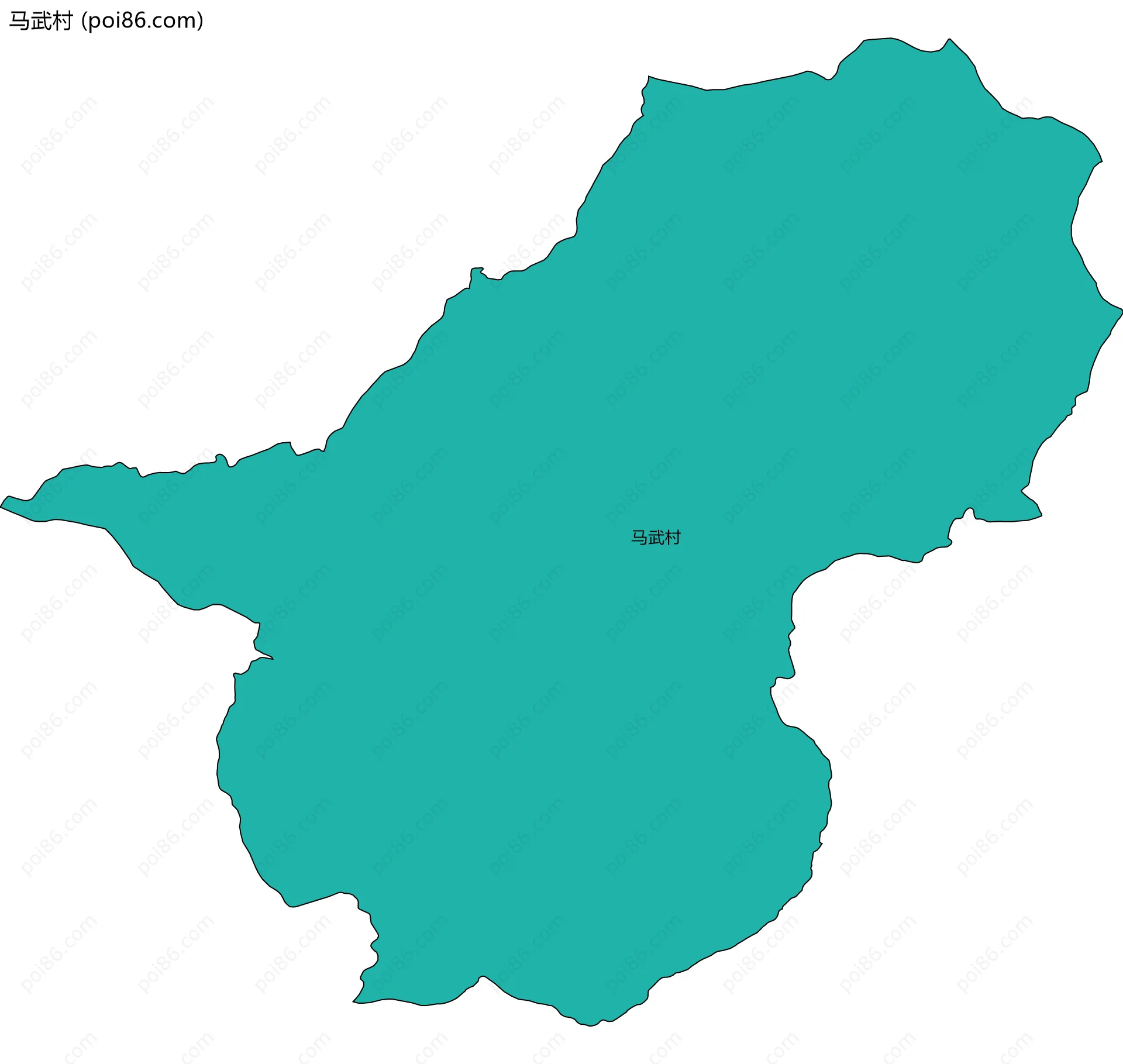马武村边界地图