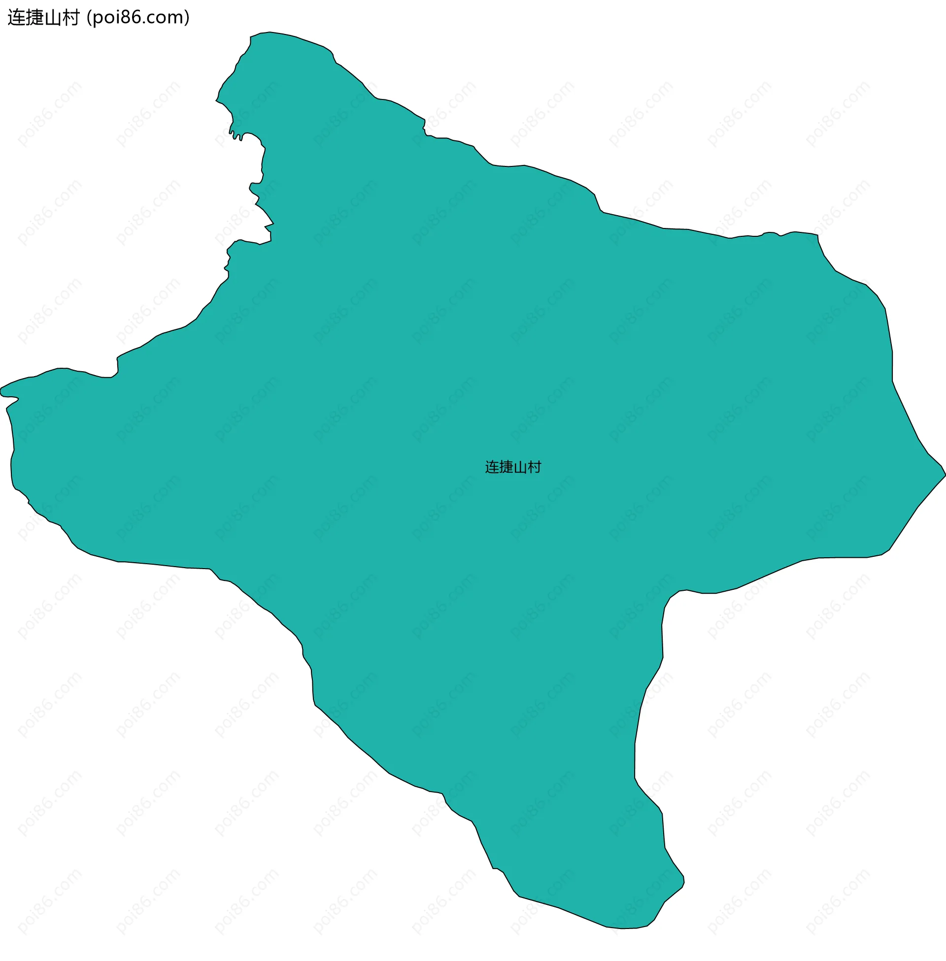 连捷山村边界地图