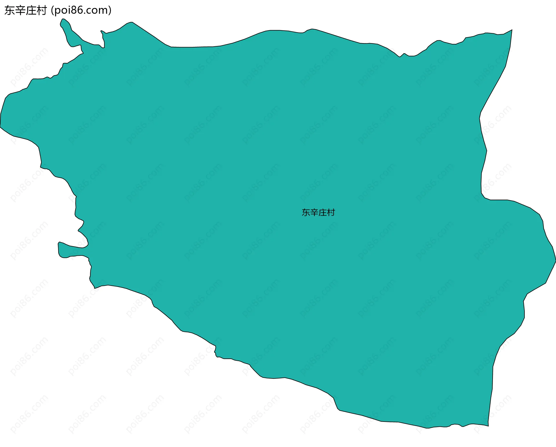 东辛庄村边界地图