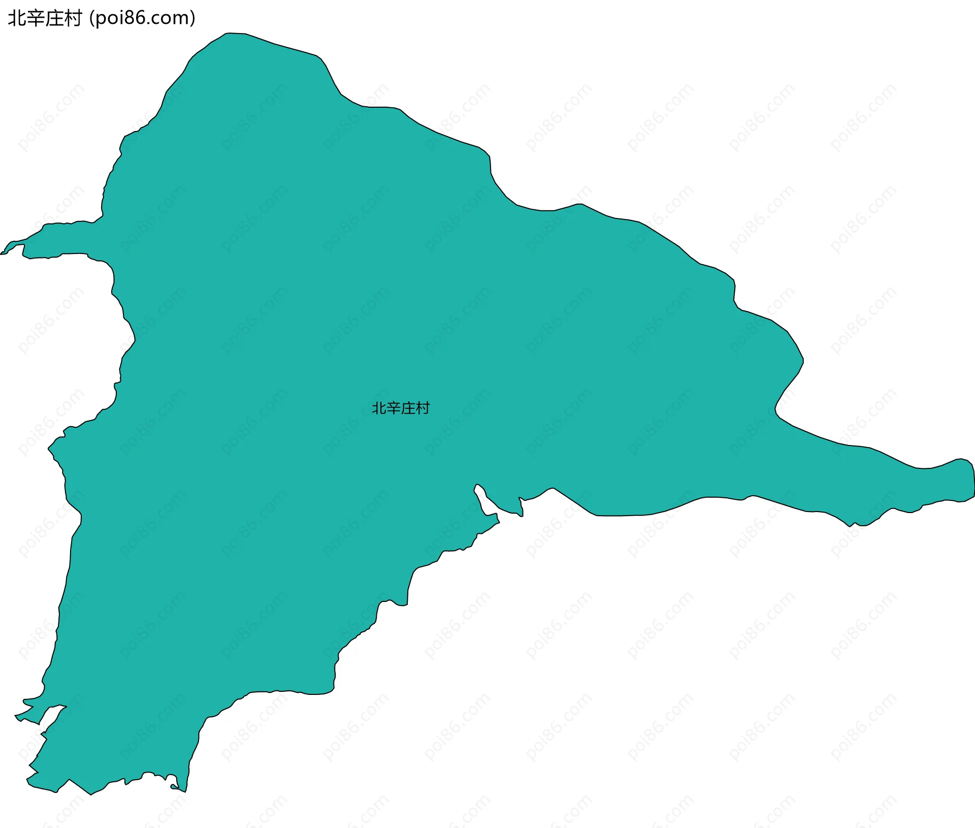 北辛庄村边界地图