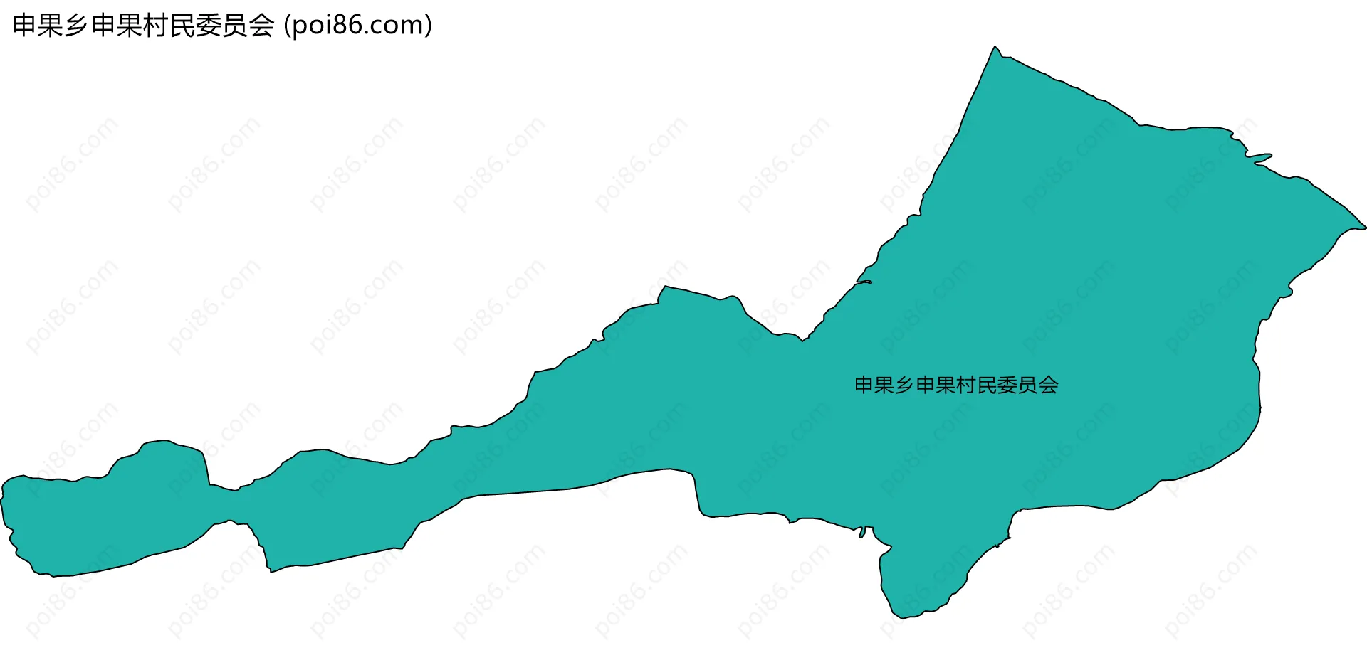 申果乡申果村民委员会边界地图