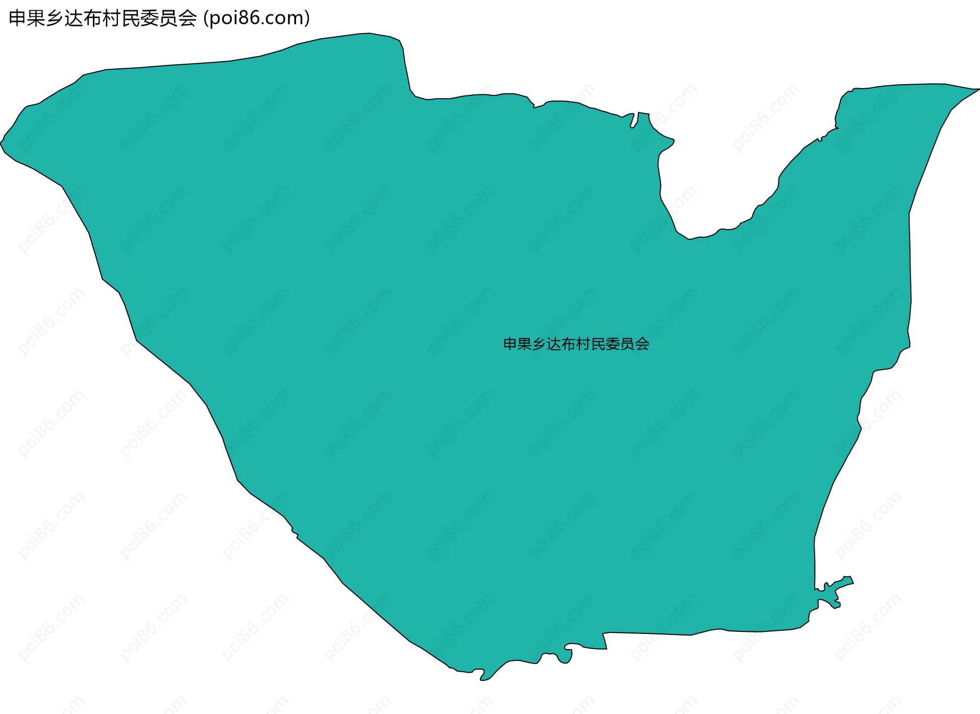 申果乡达布村民委员会边界地图