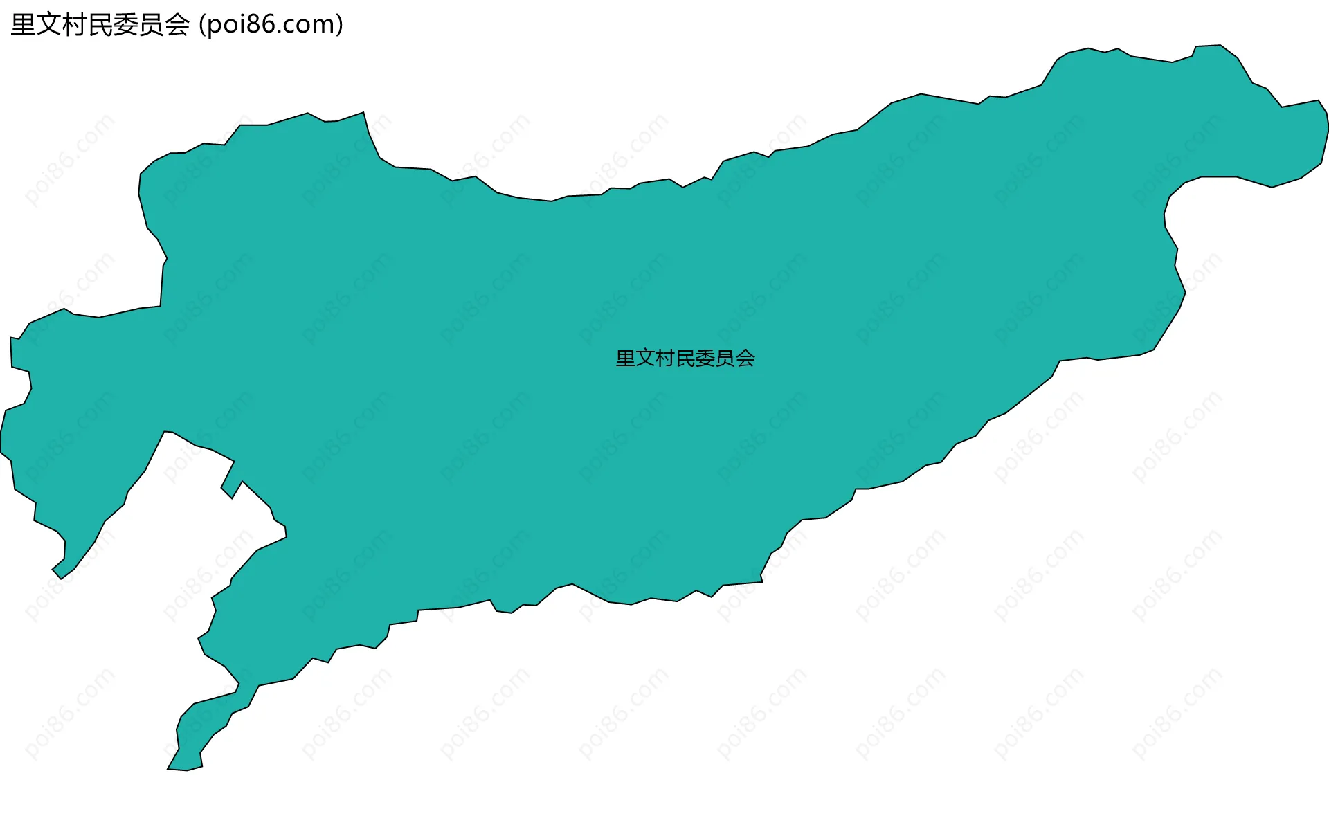里文村民委员会边界地图