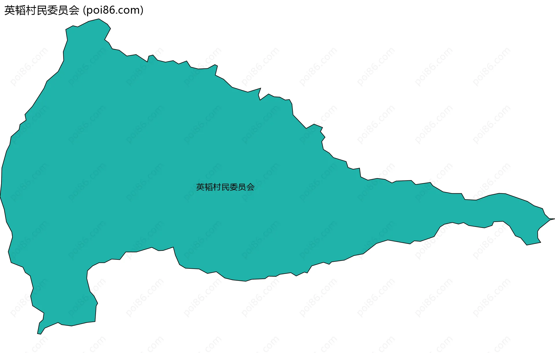 英韬村民委员会边界地图