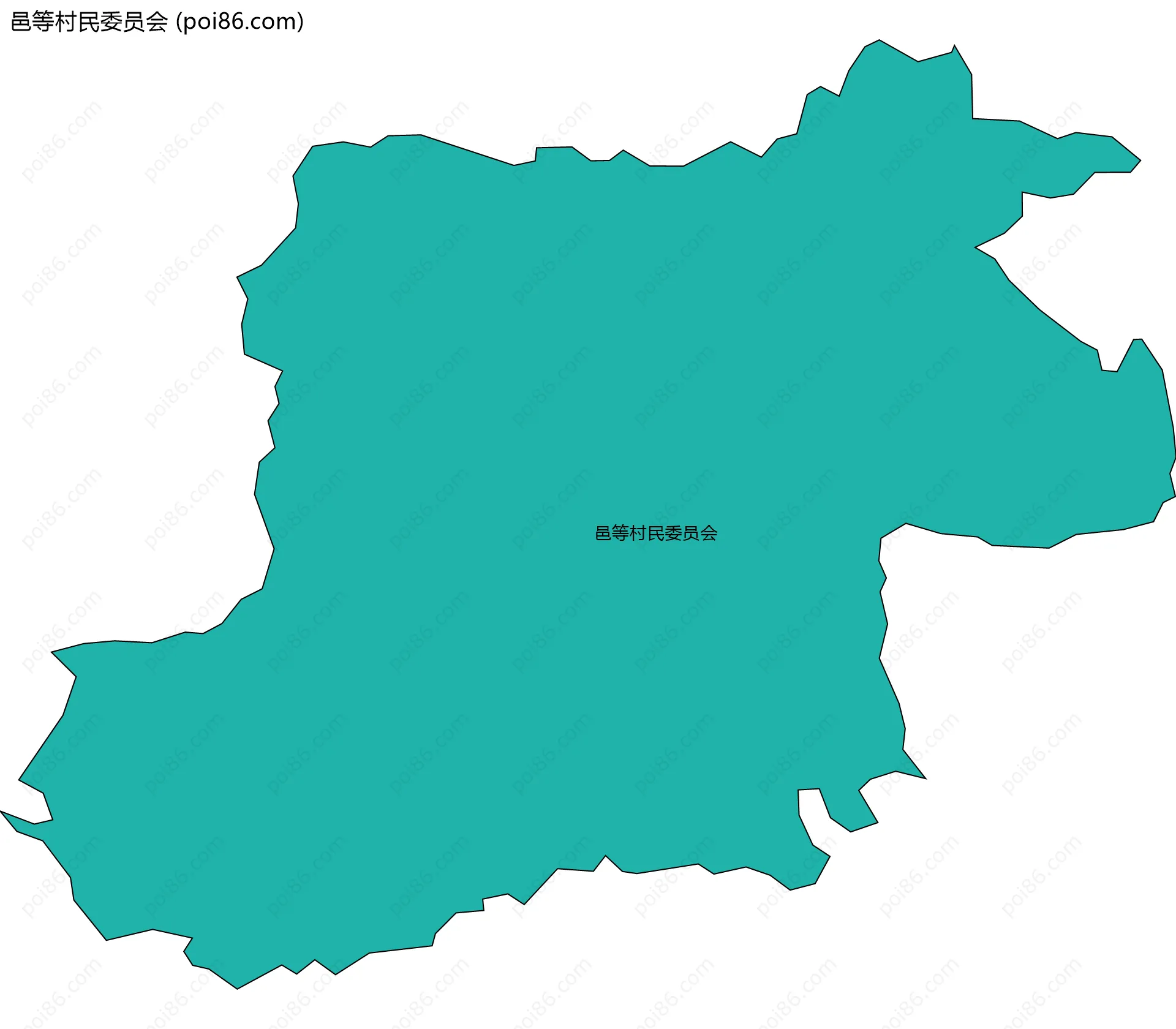 邑等村民委员会边界地图