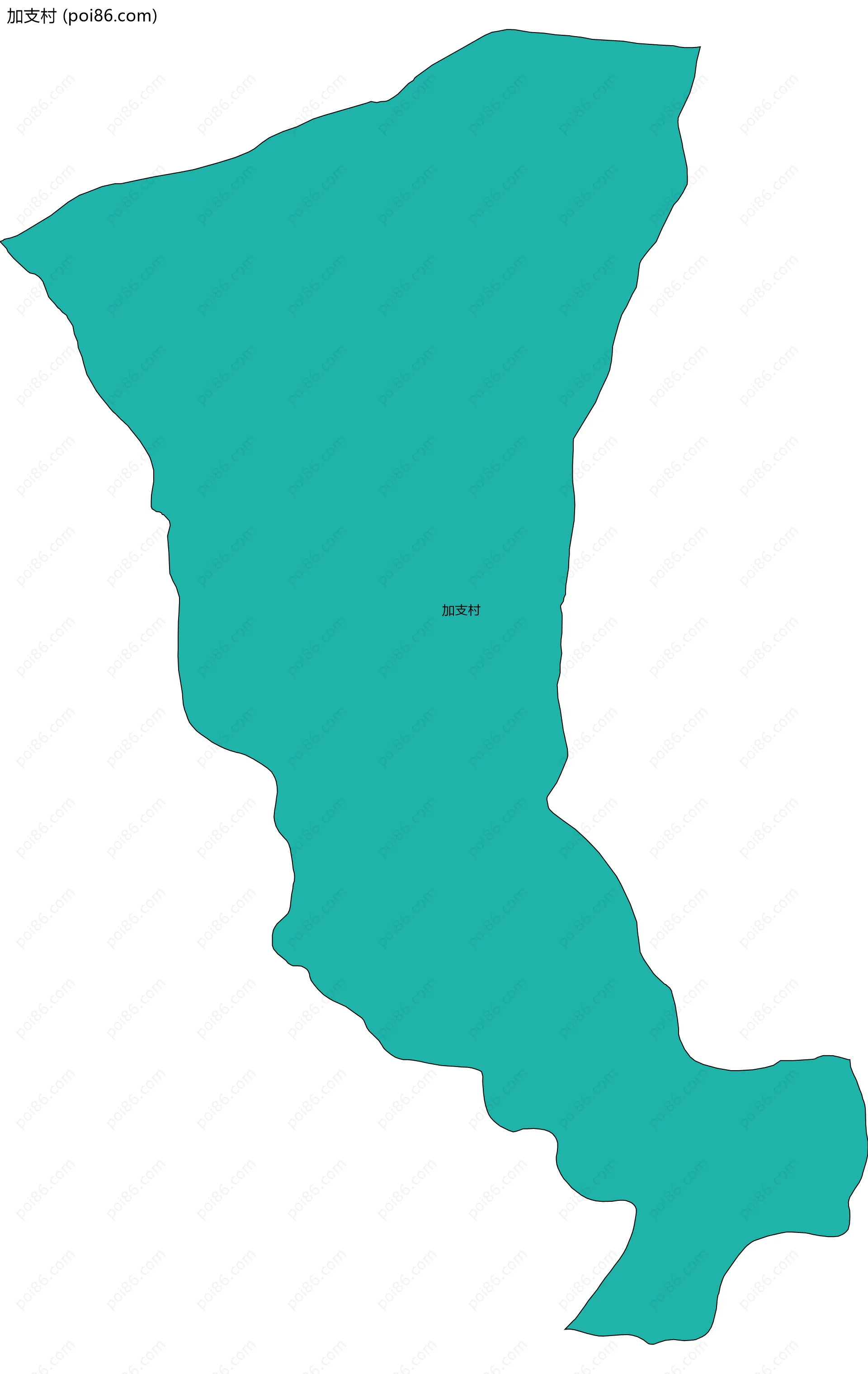 加支村边界地图