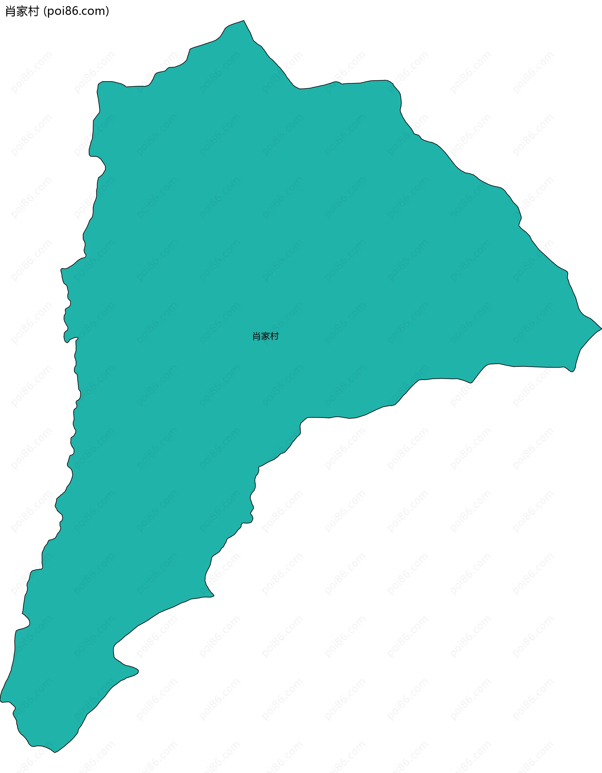 肖家村边界地图