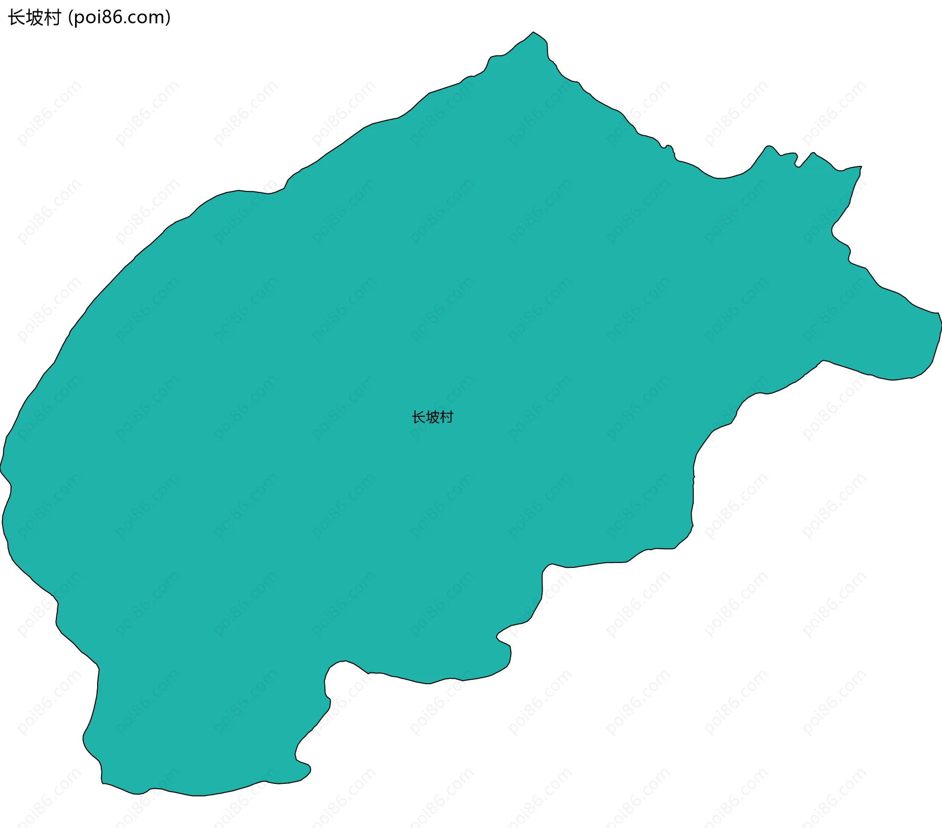长坡村边界地图