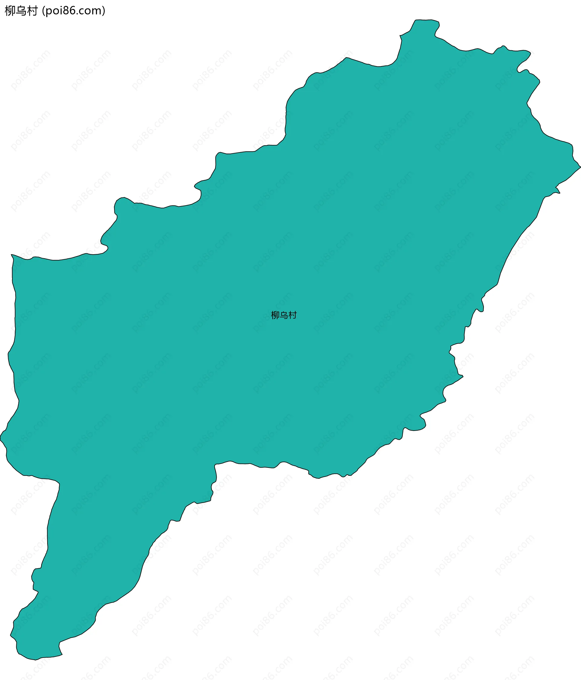 柳乌村边界地图