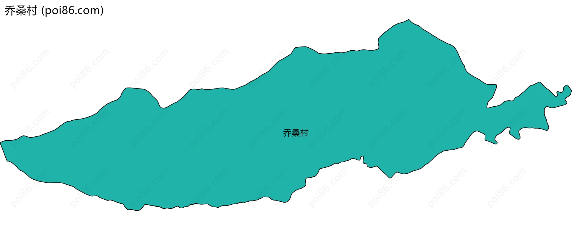乔桑村边界地图