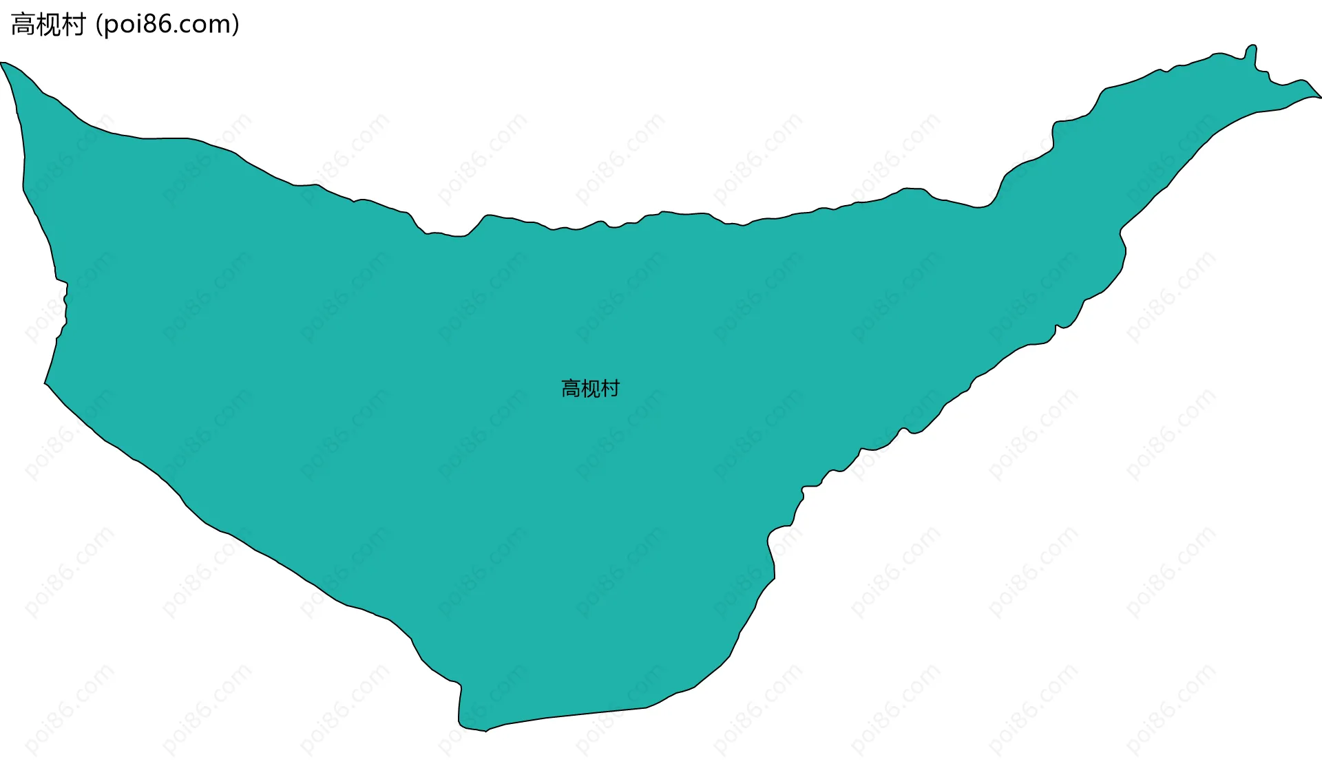 高枧村边界地图