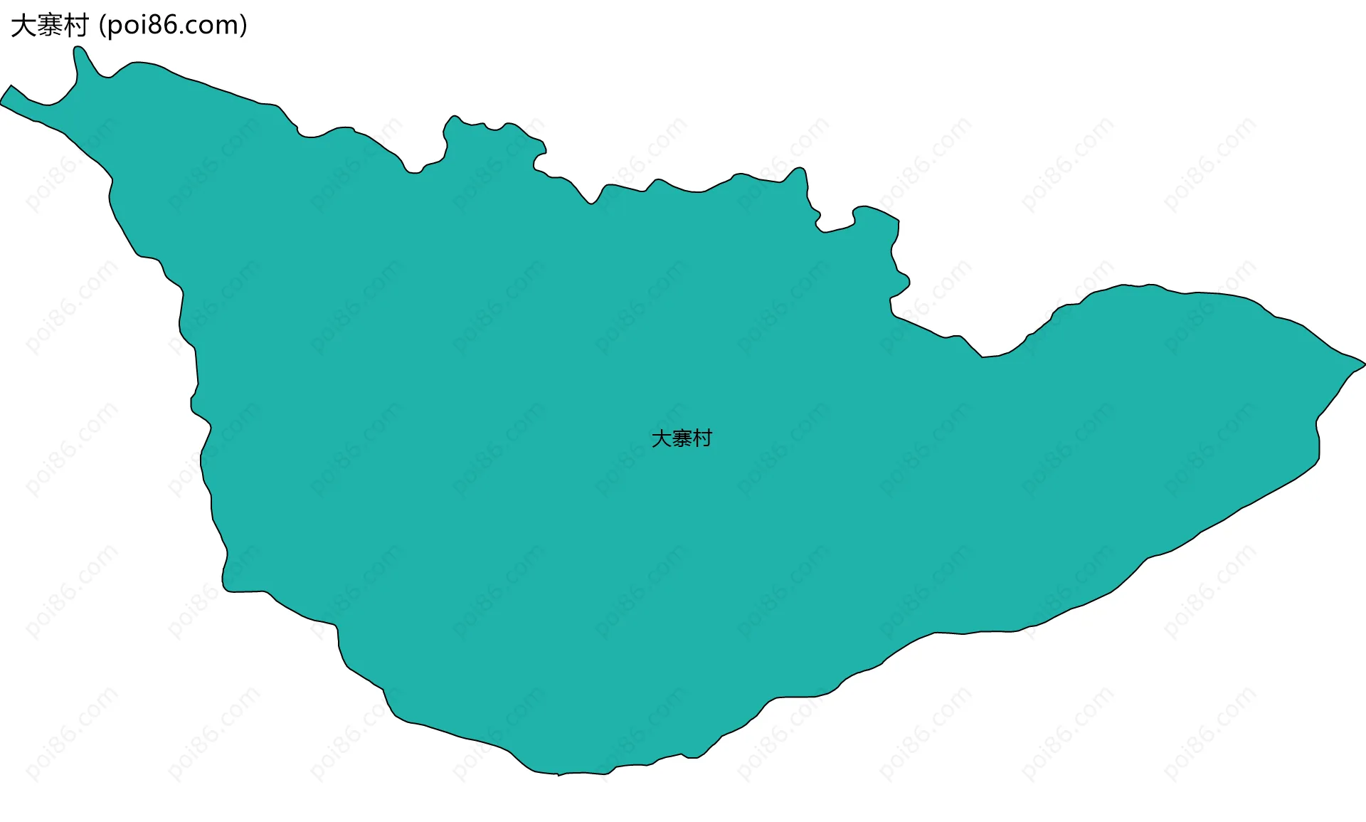 大寨村边界地图