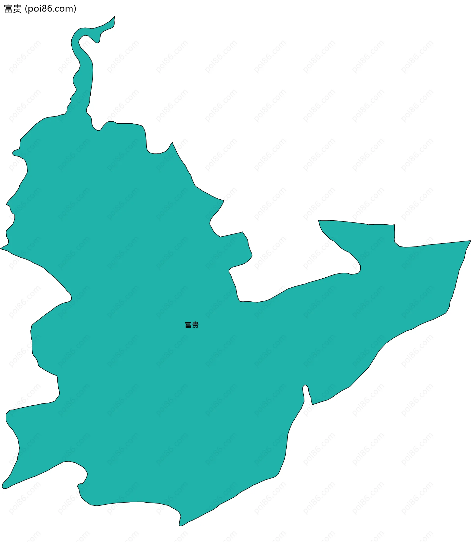 富贵边界地图