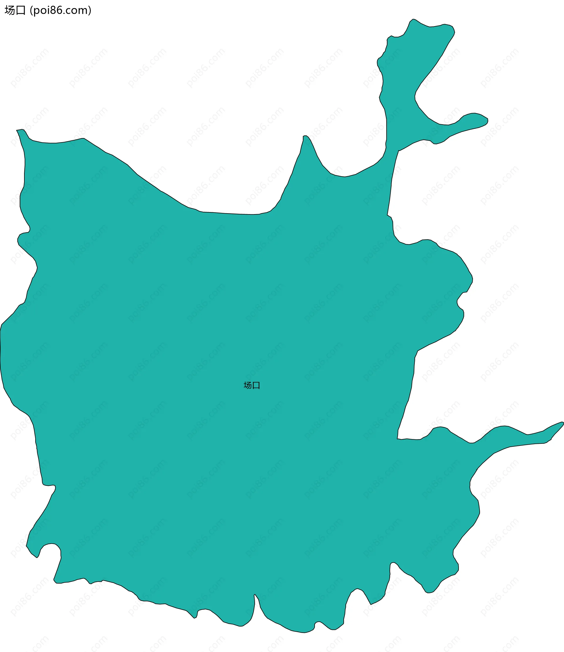 场口边界地图