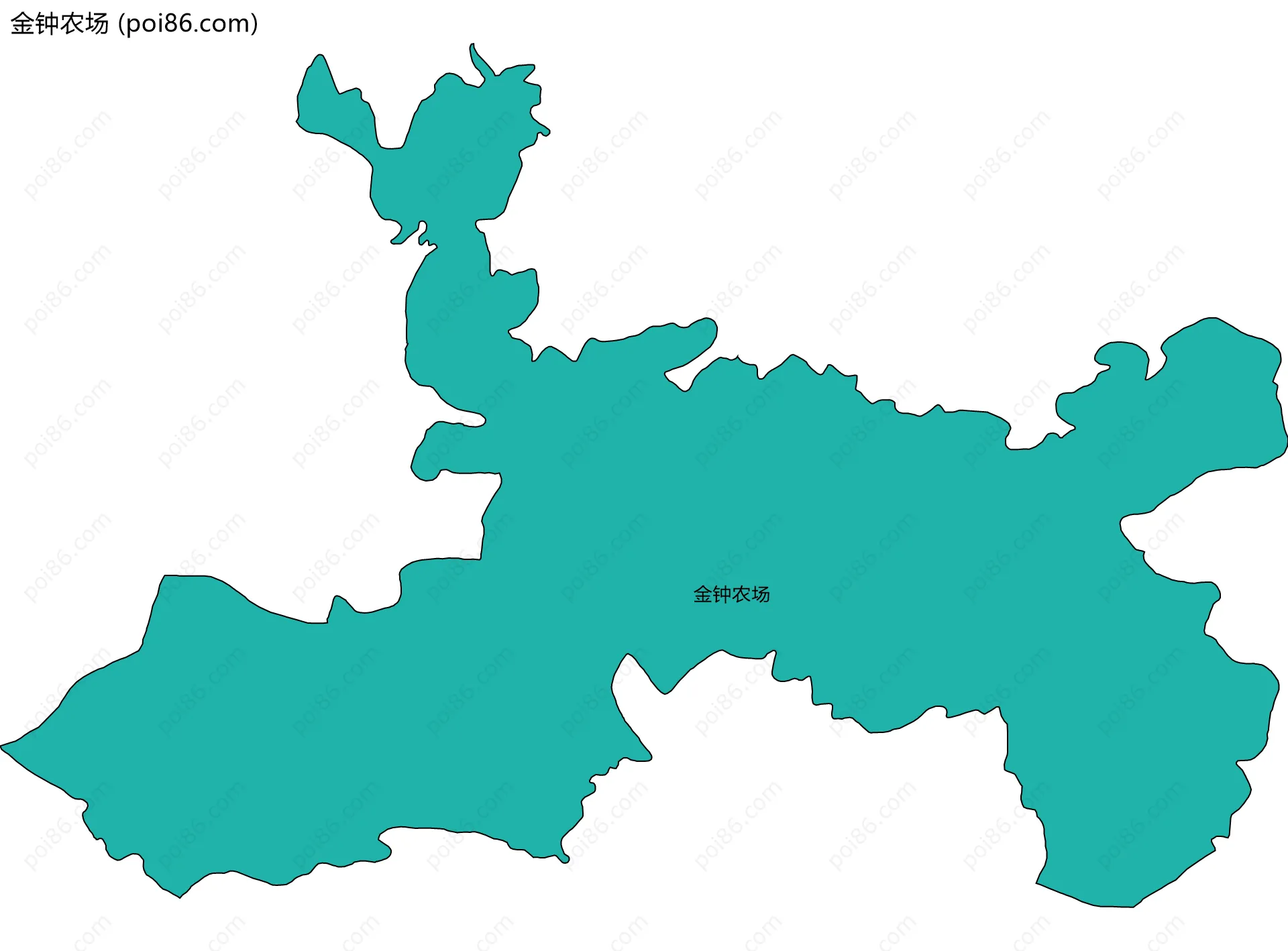 金钟农场边界地图