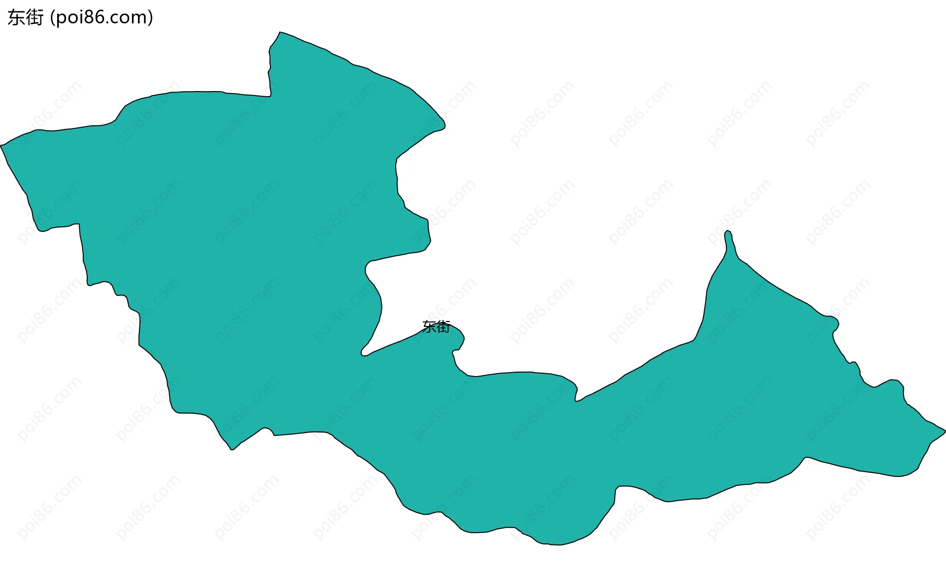 东街边界地图