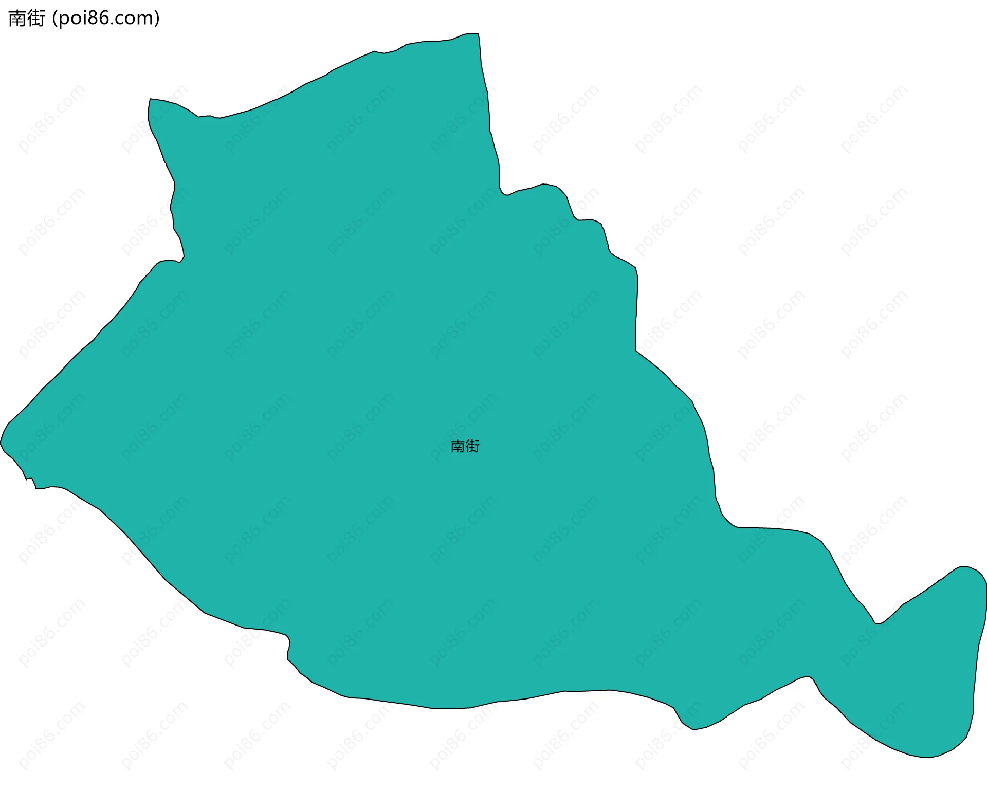 南街边界地图