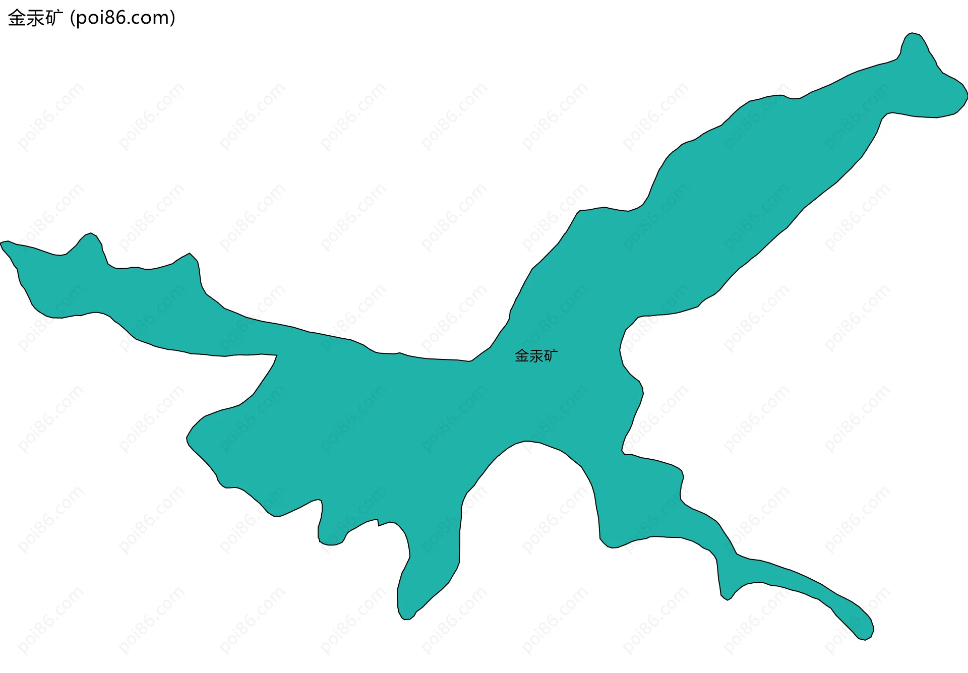 金汞矿边界地图