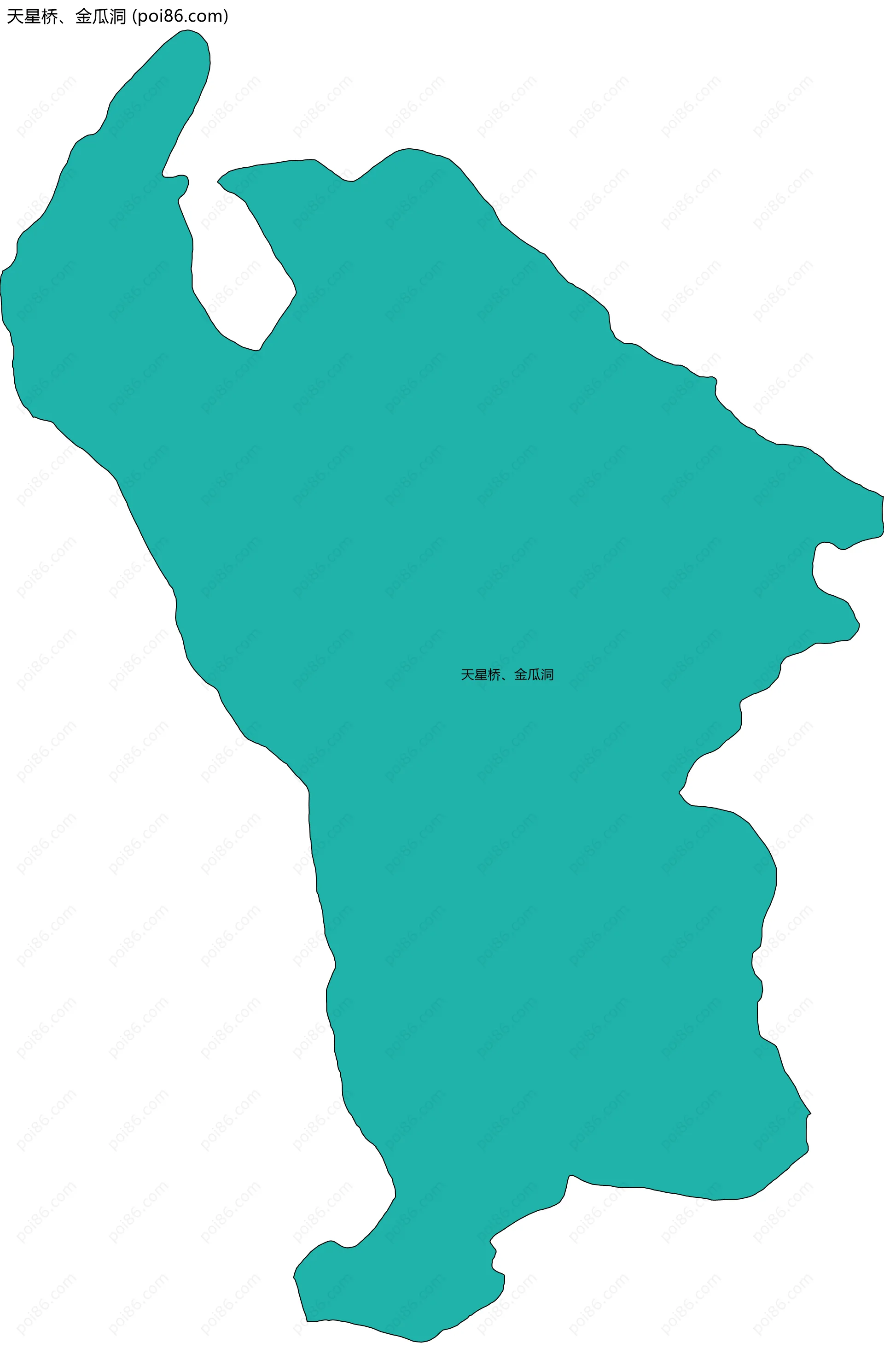 天星桥、金瓜洞边界地图