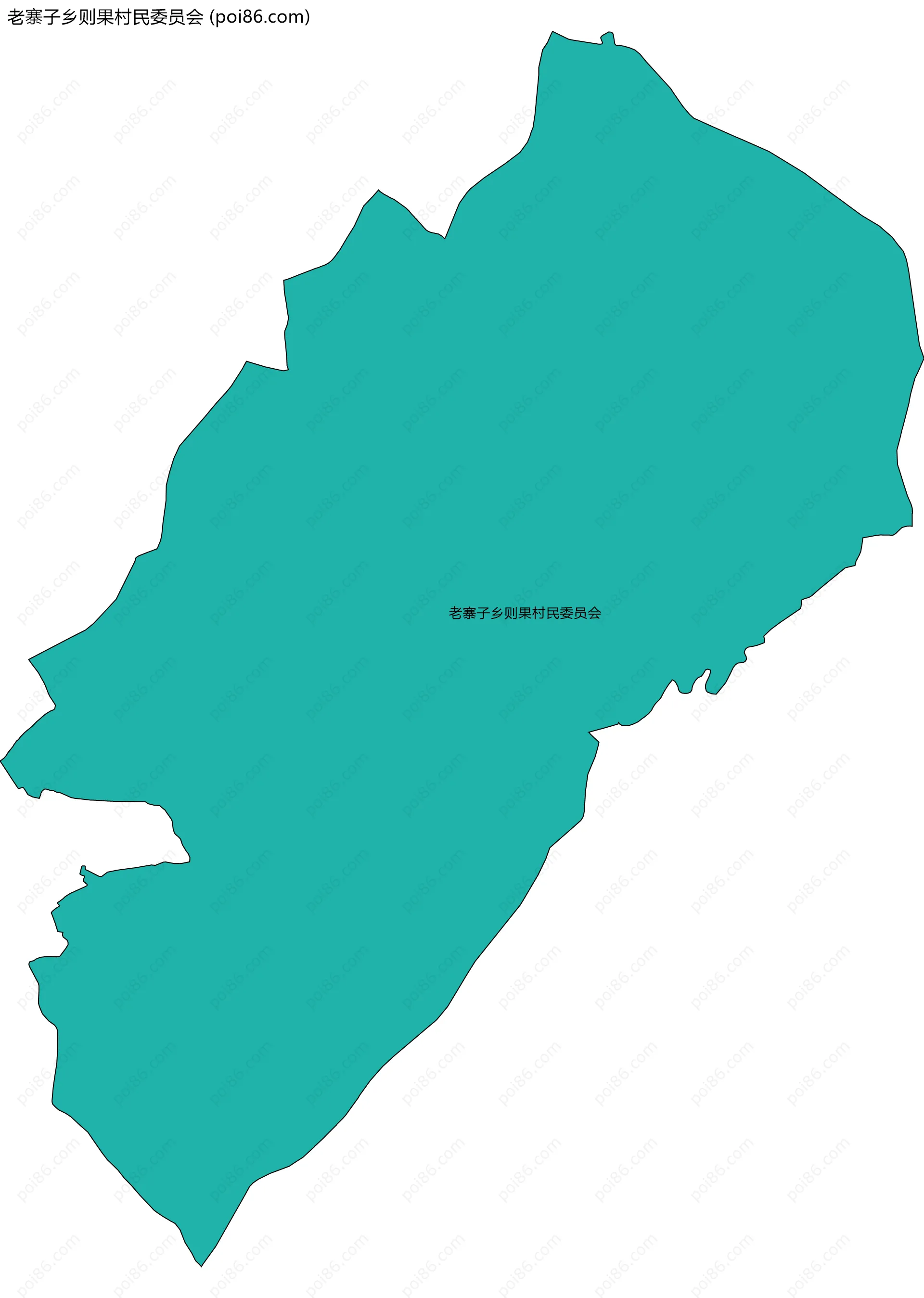 老寨子乡则果村民委员会边界地图