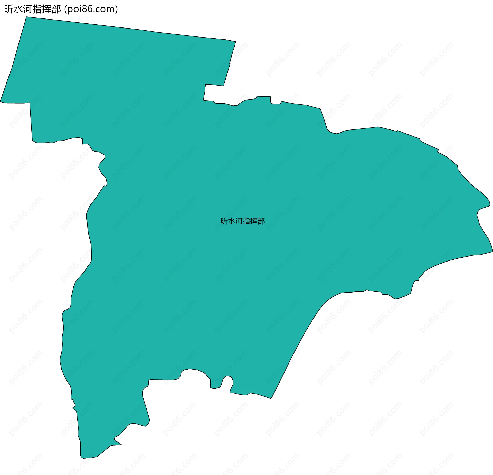 昕水河指挥部边界地图