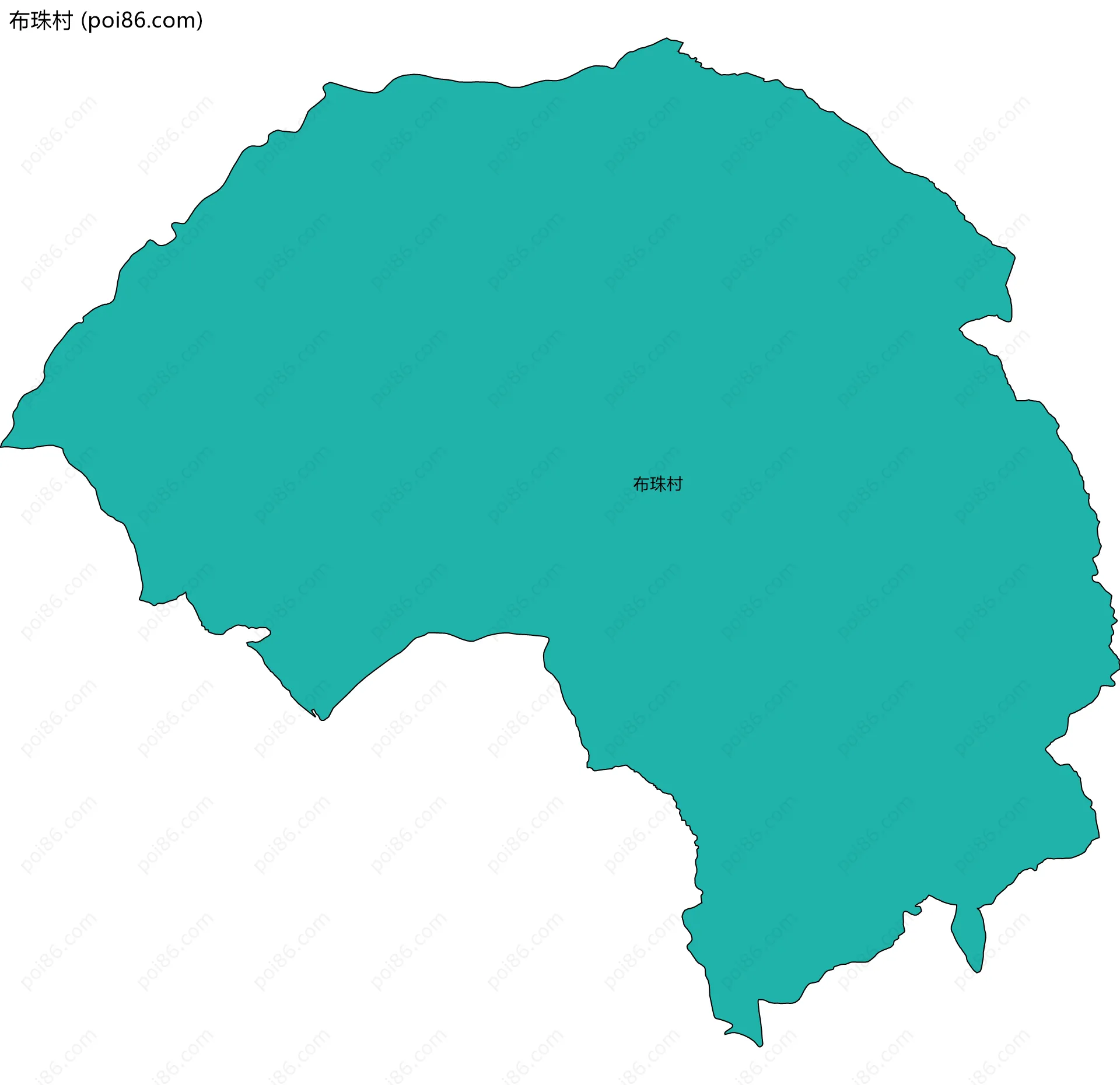 布珠村边界地图