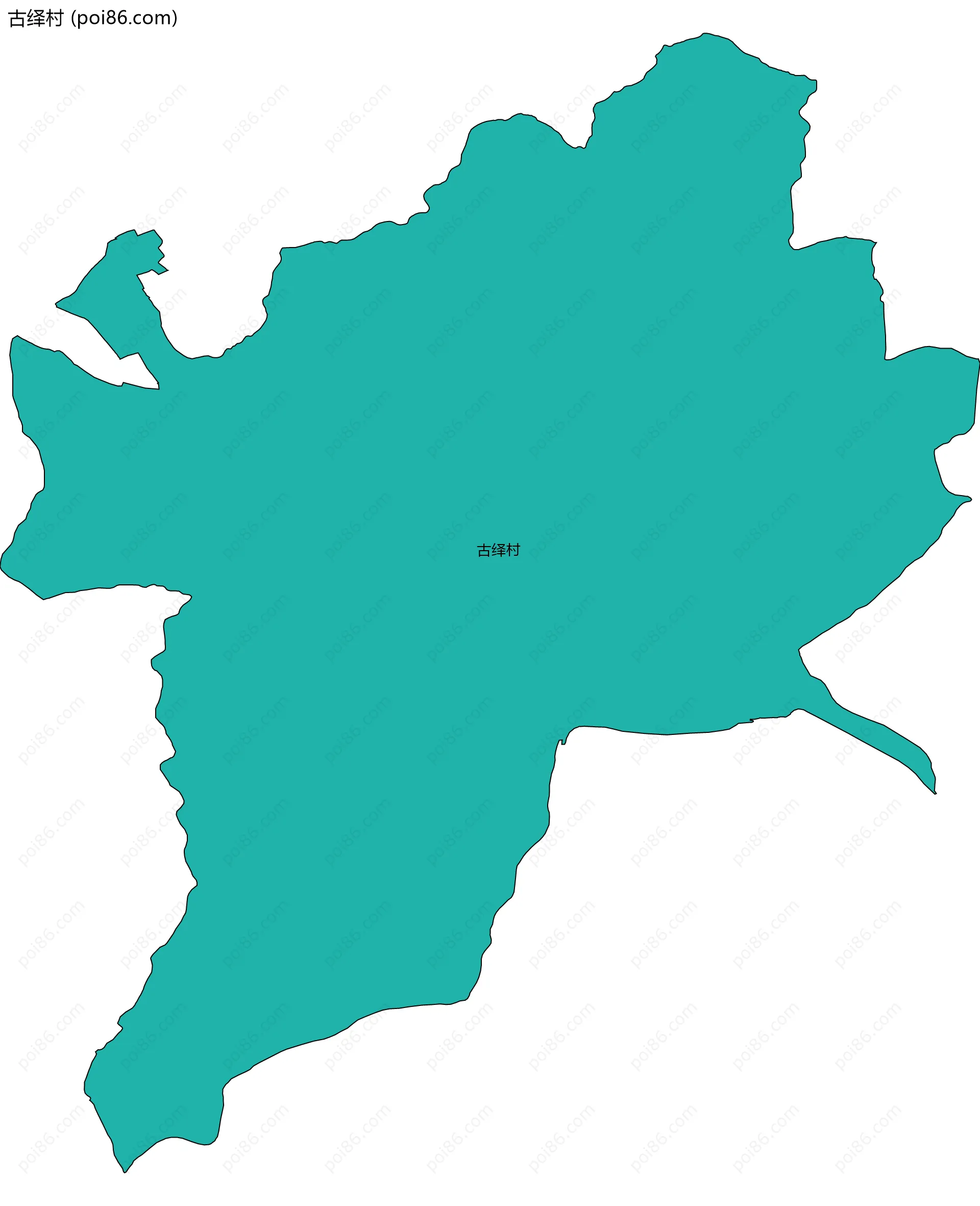 古绎村边界地图