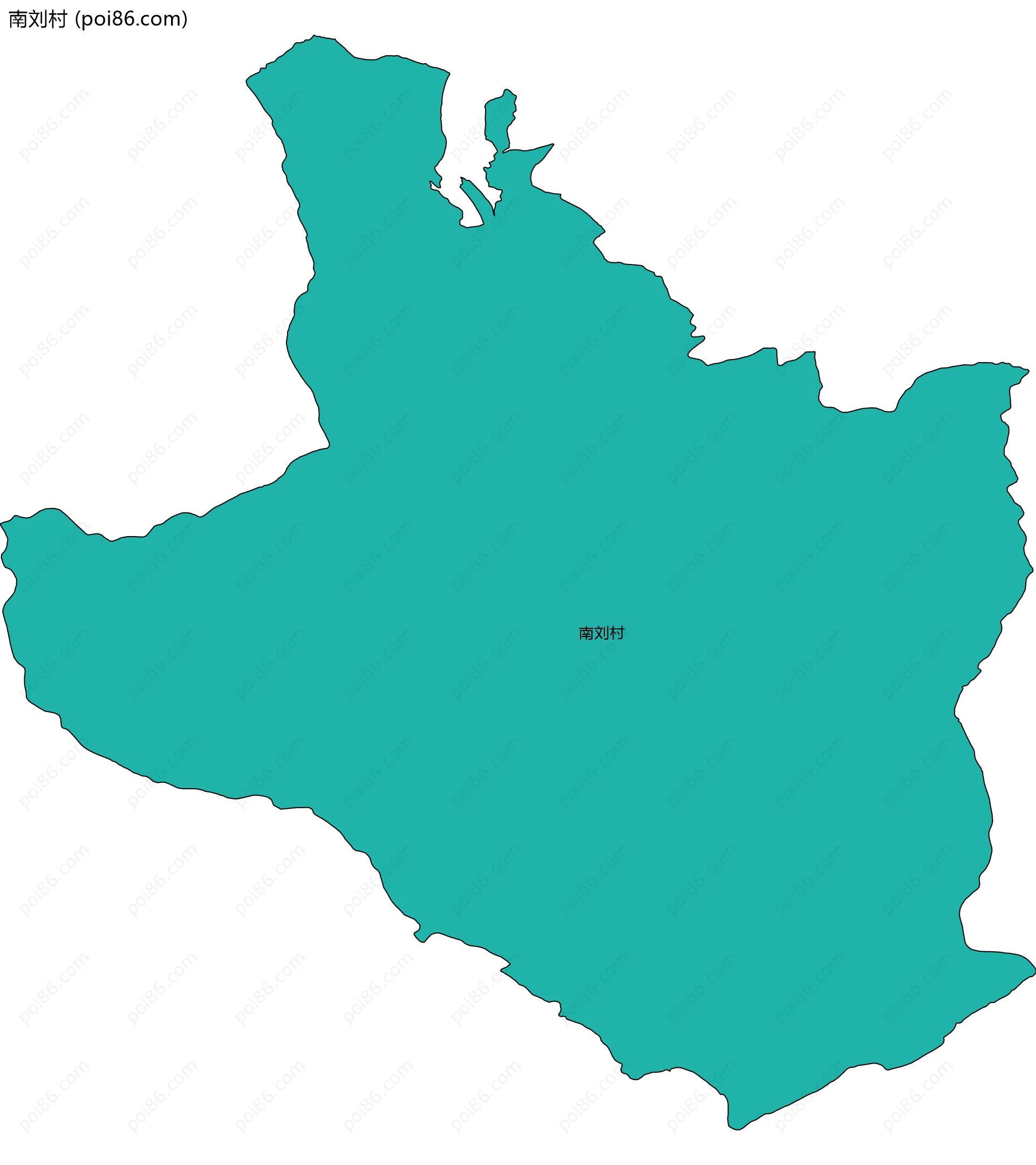 南刘村边界地图