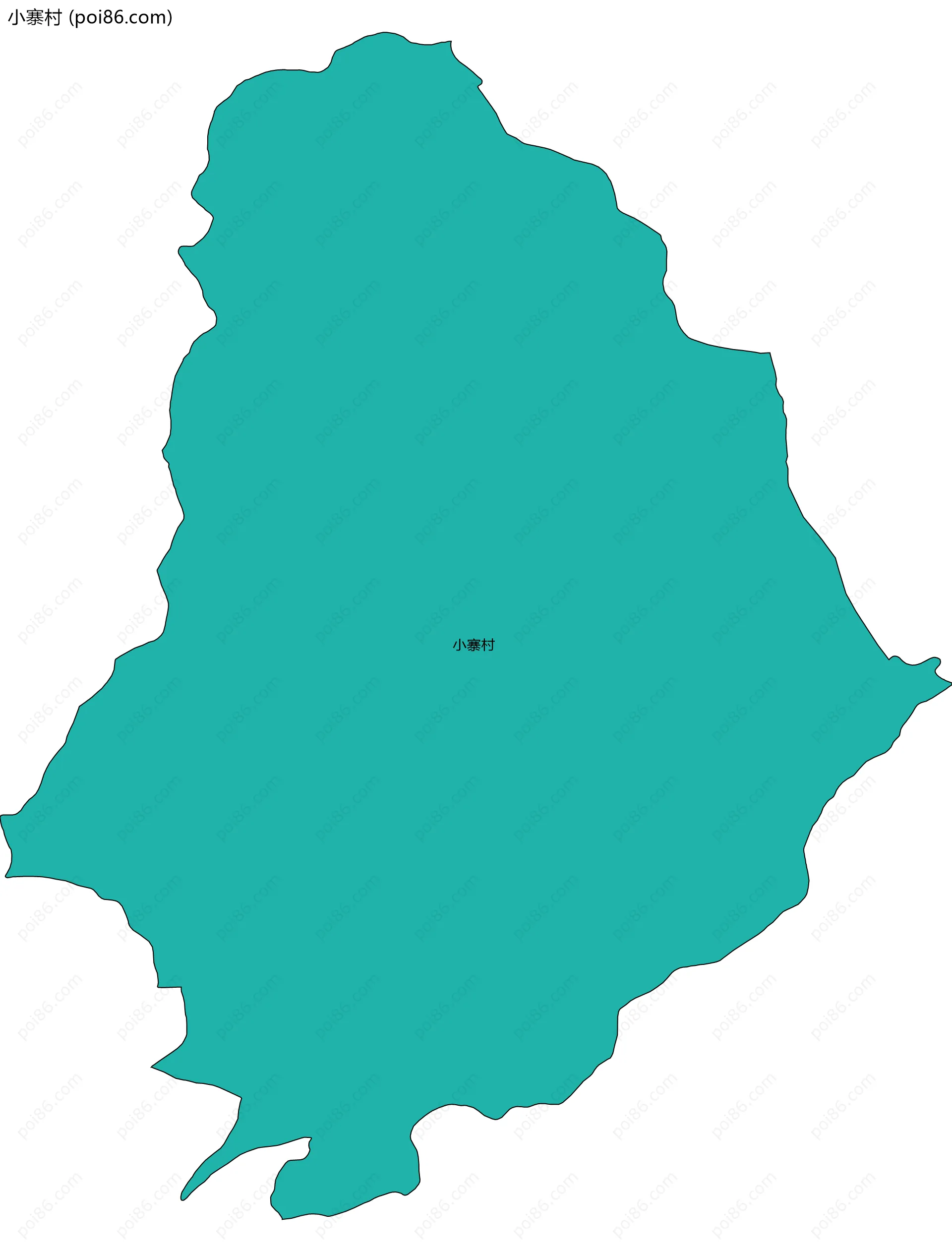 小寨村边界地图