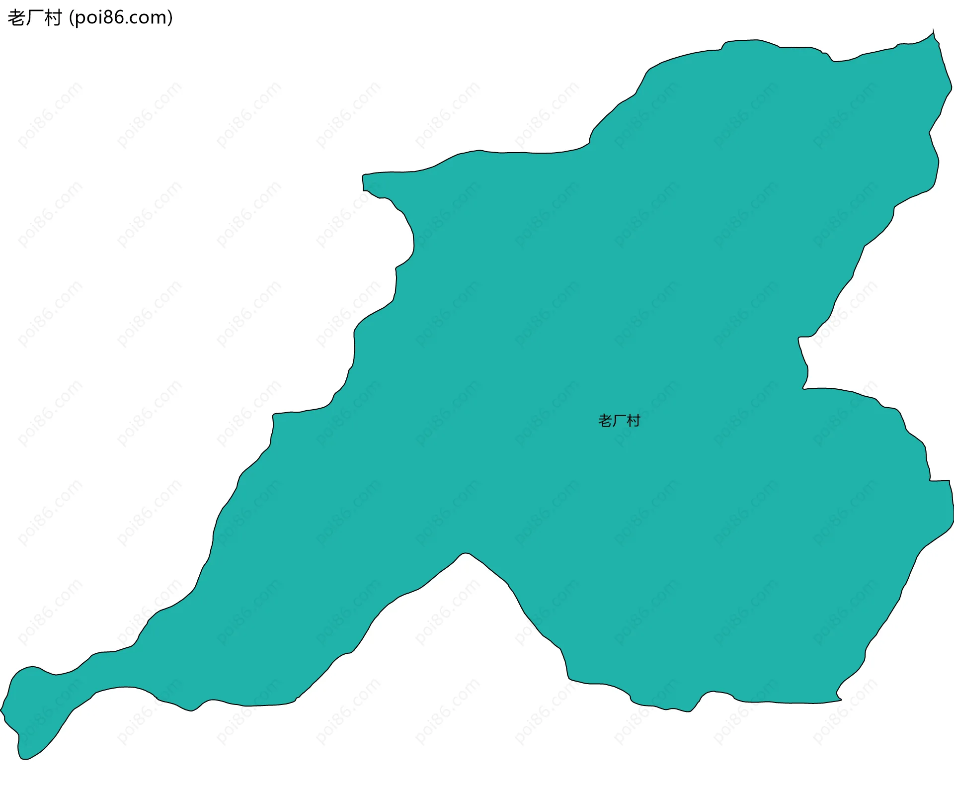 老厂村边界地图
