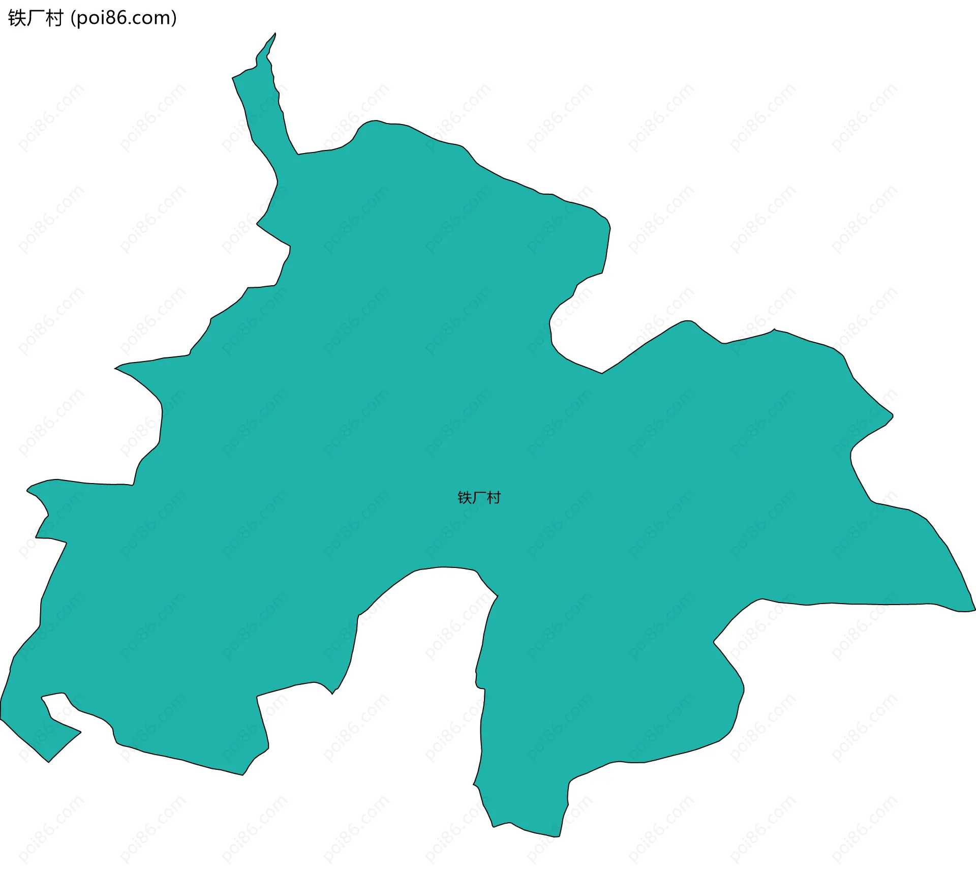 铁厂村边界地图