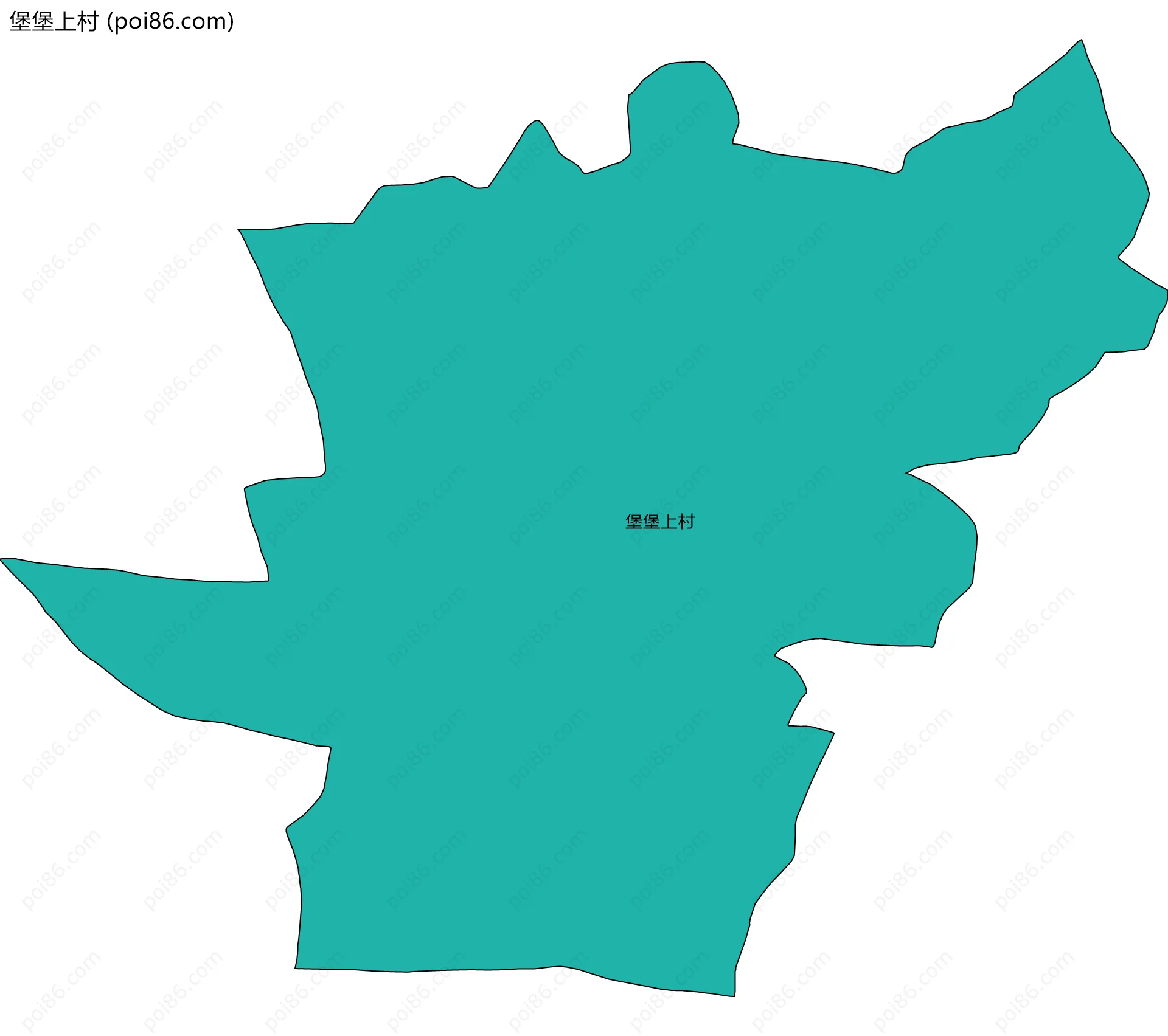 堡堡上村边界地图