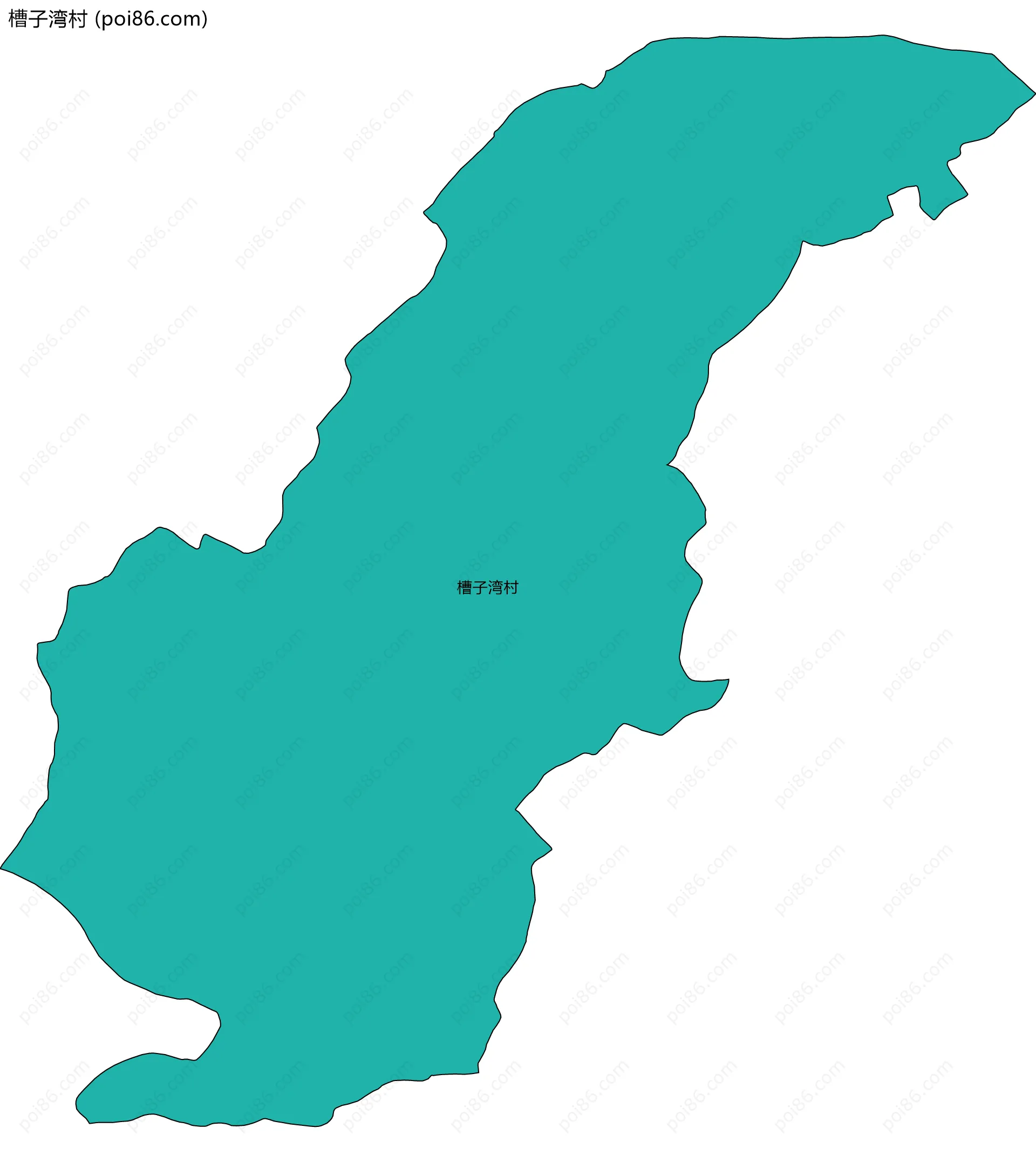 槽子湾村边界地图