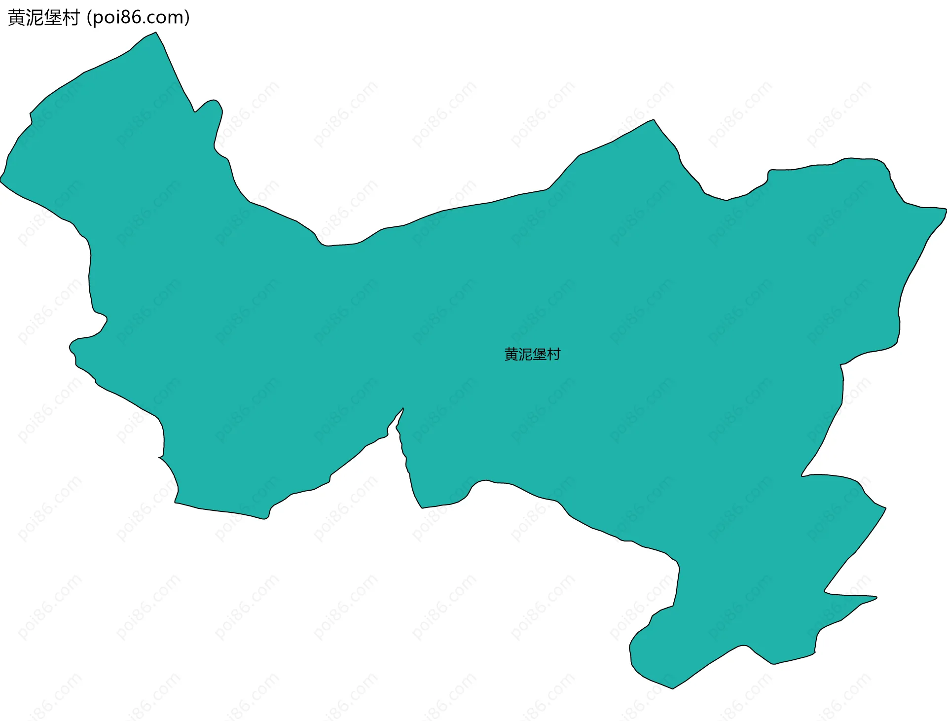 黄泥堡村边界地图