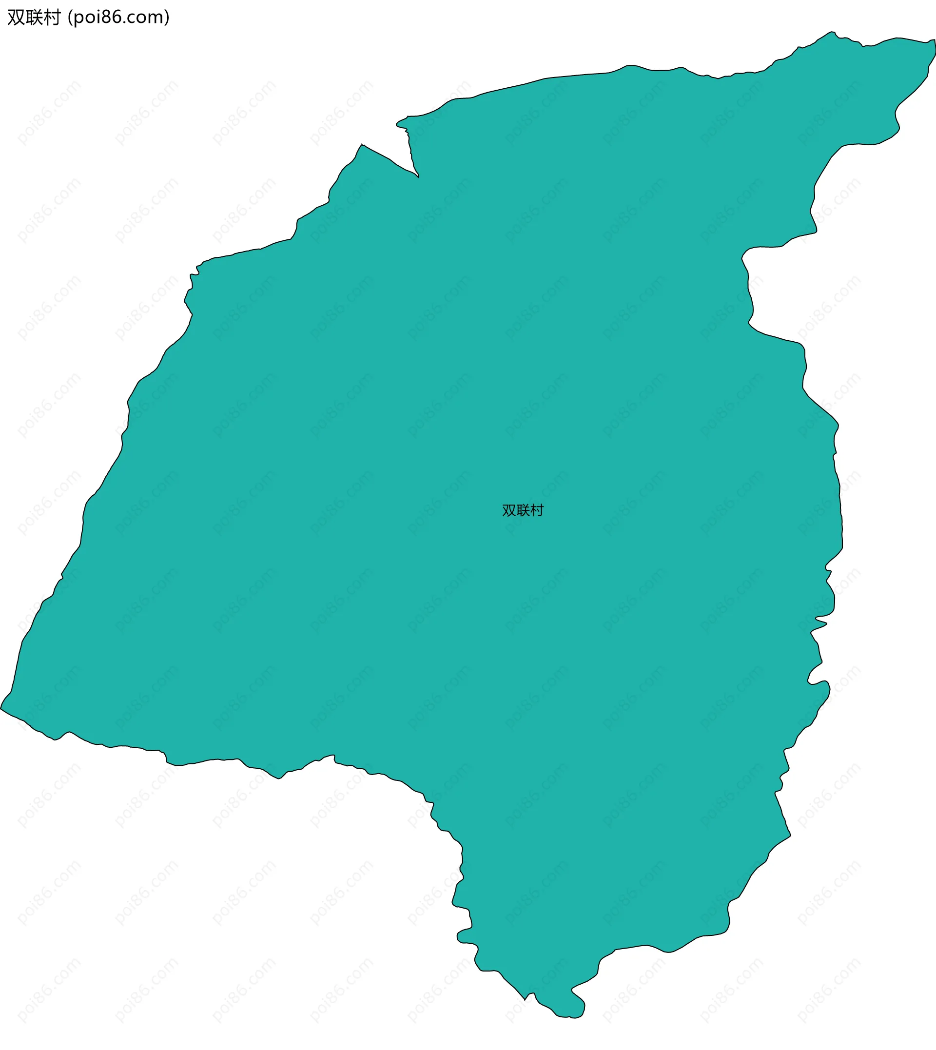 双联村边界地图