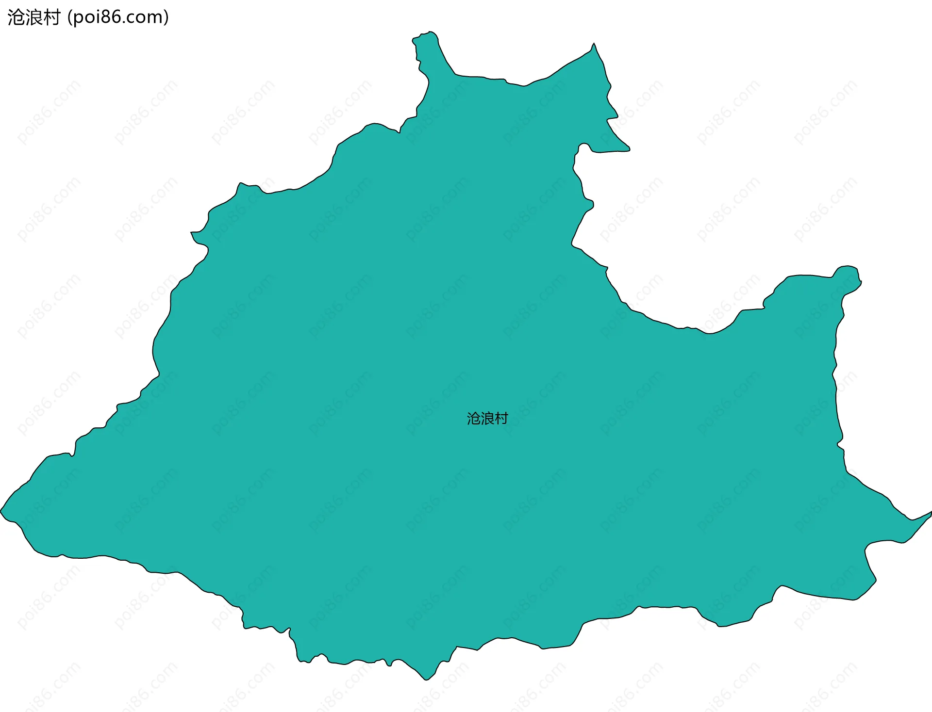 沧浪村边界地图