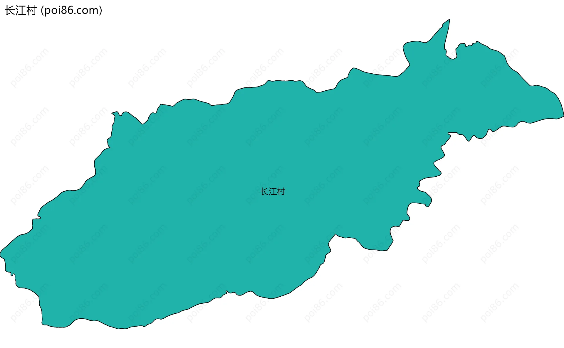 长江村边界地图