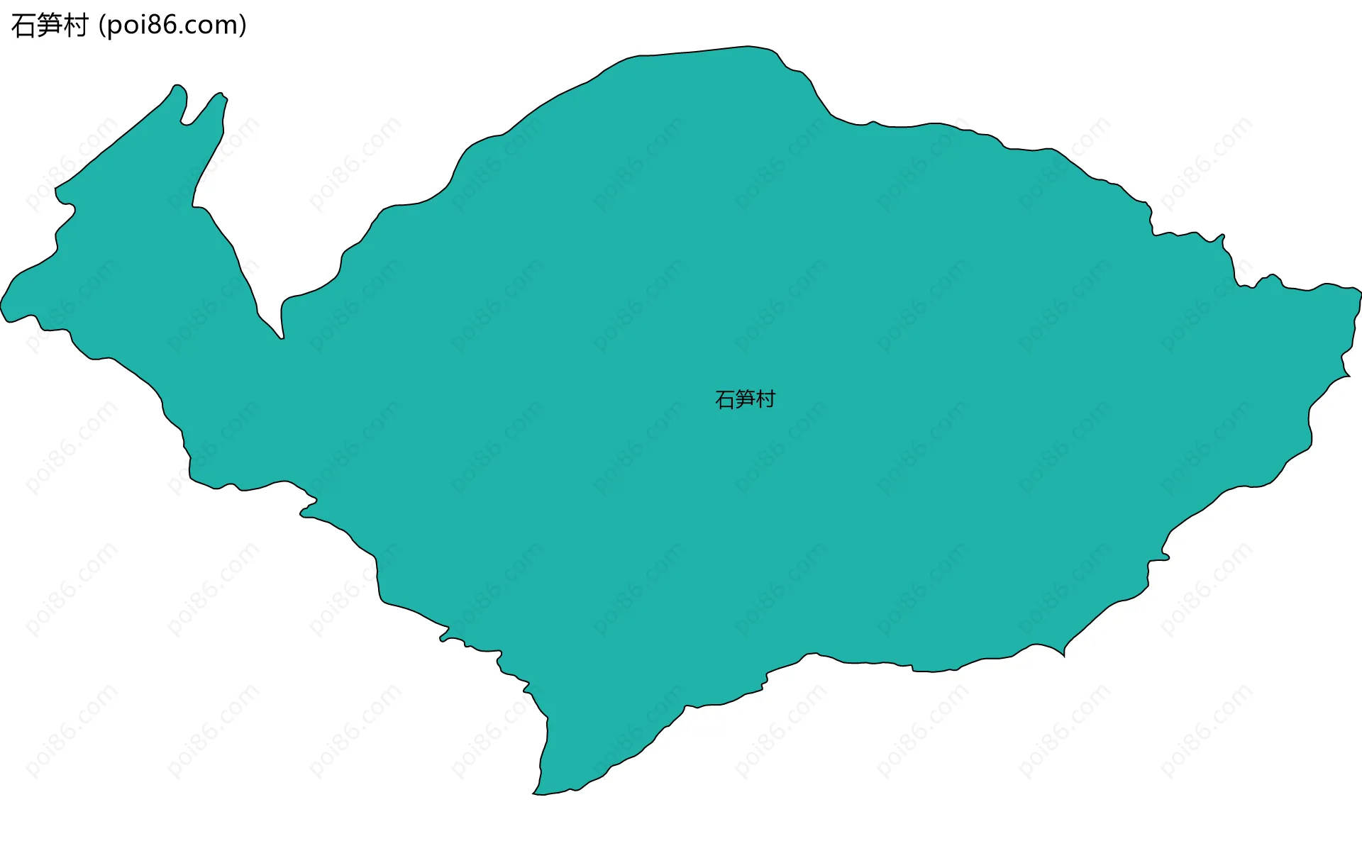 石笋村边界地图