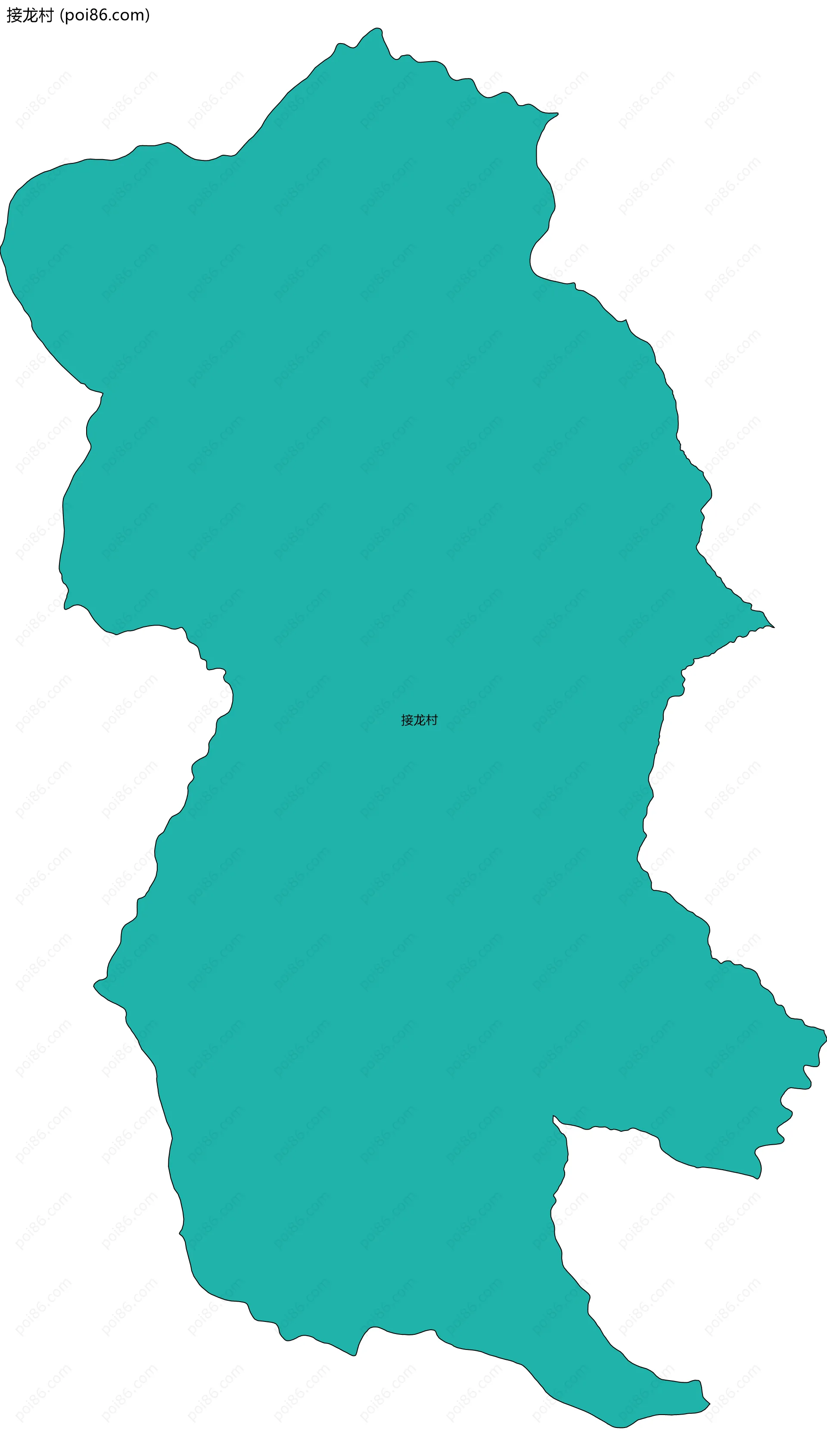 接龙村边界地图