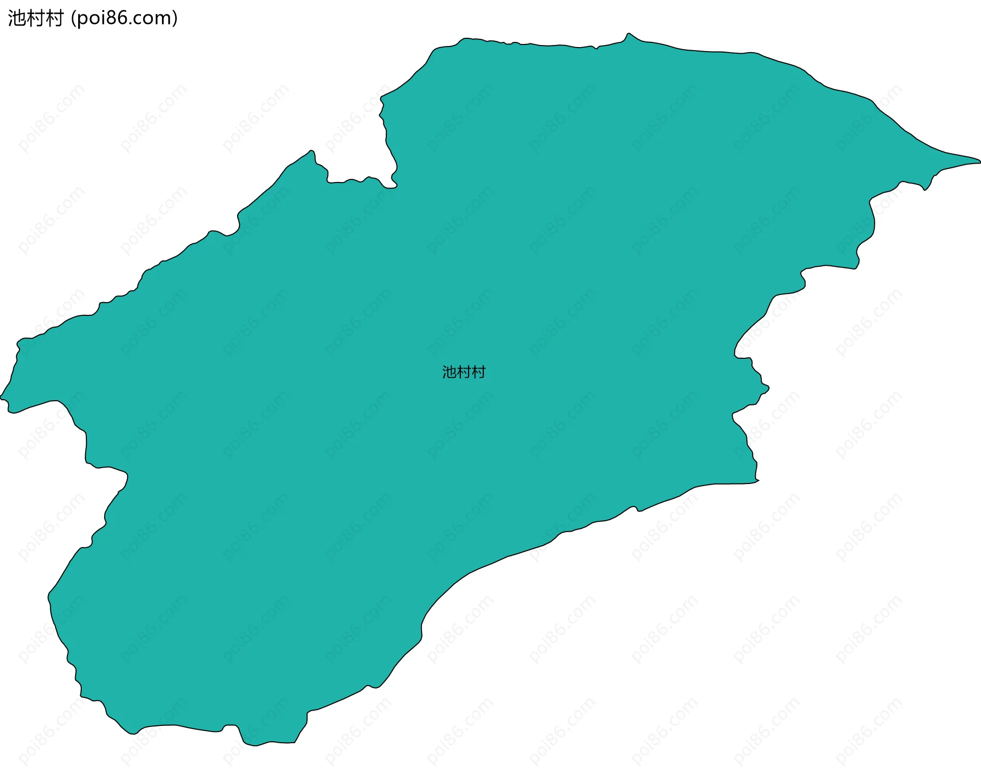池村村边界地图
