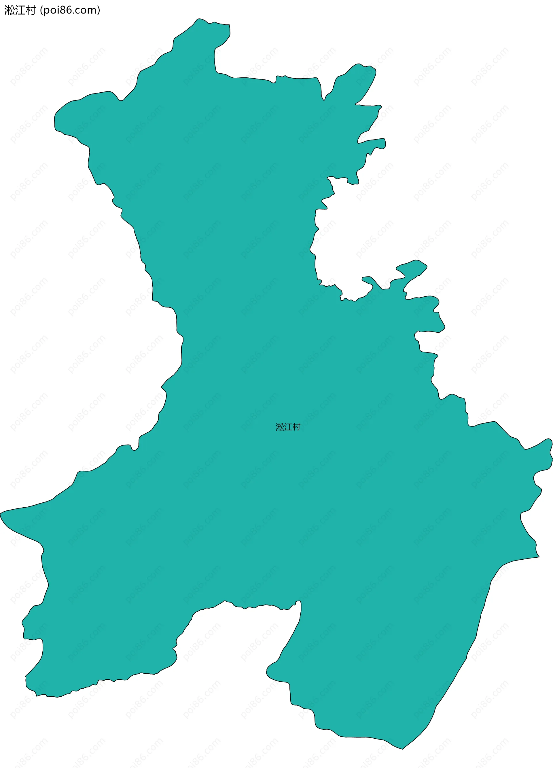 淞江村边界地图