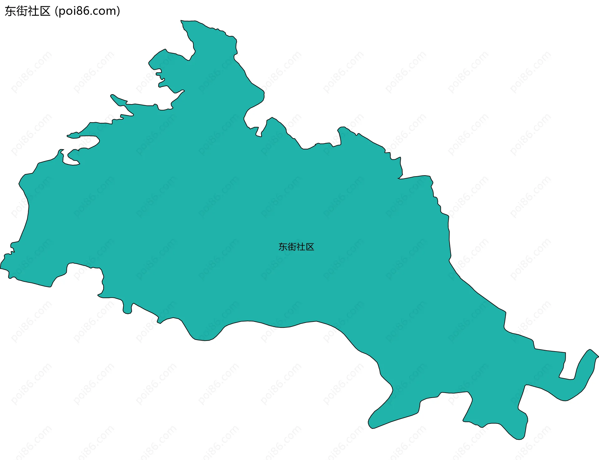 东街社区边界地图