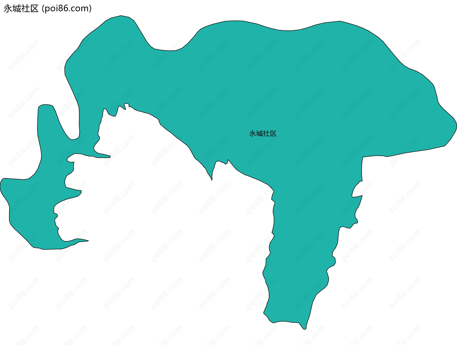 永城社区边界地图