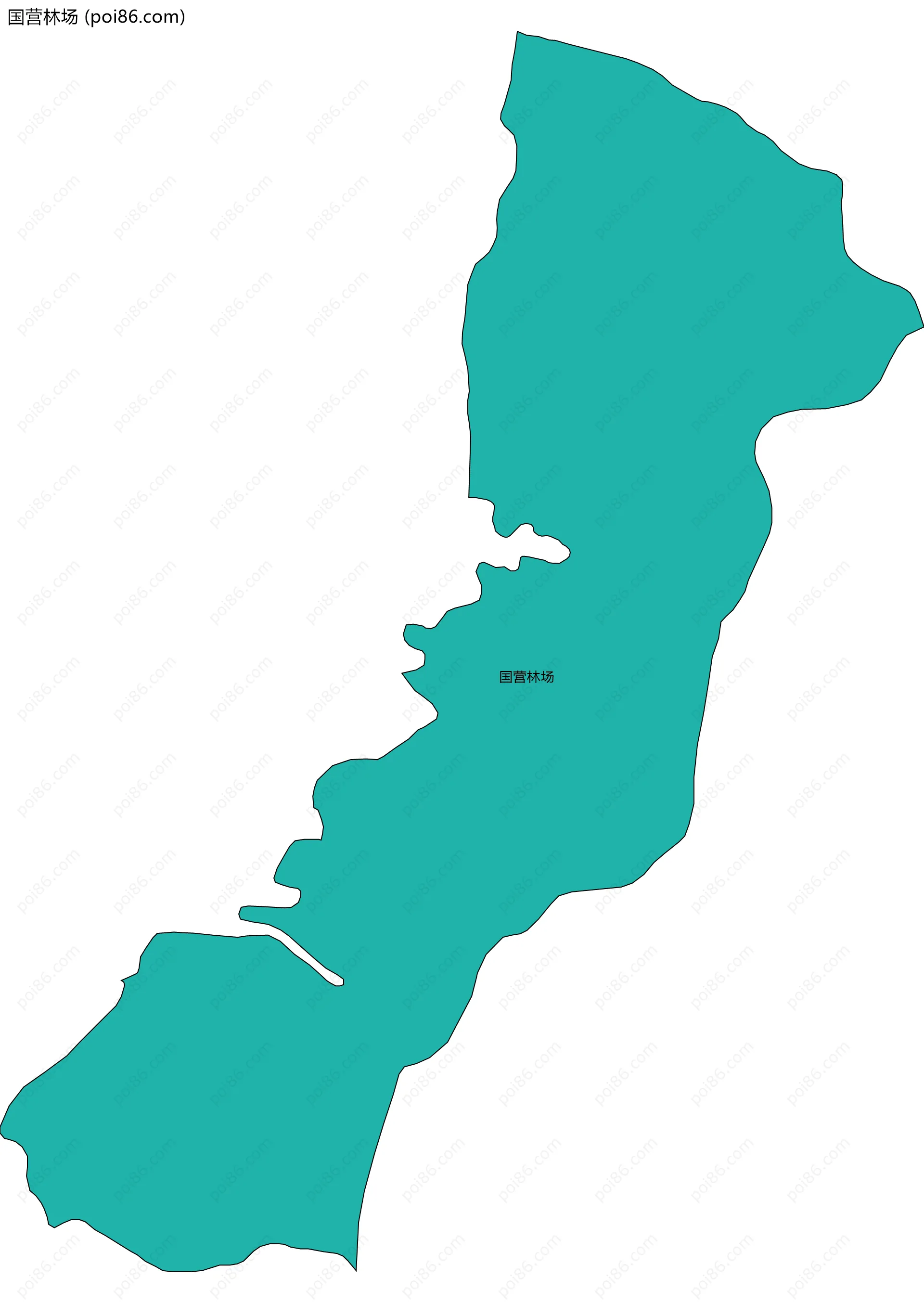 国营林场边界地图