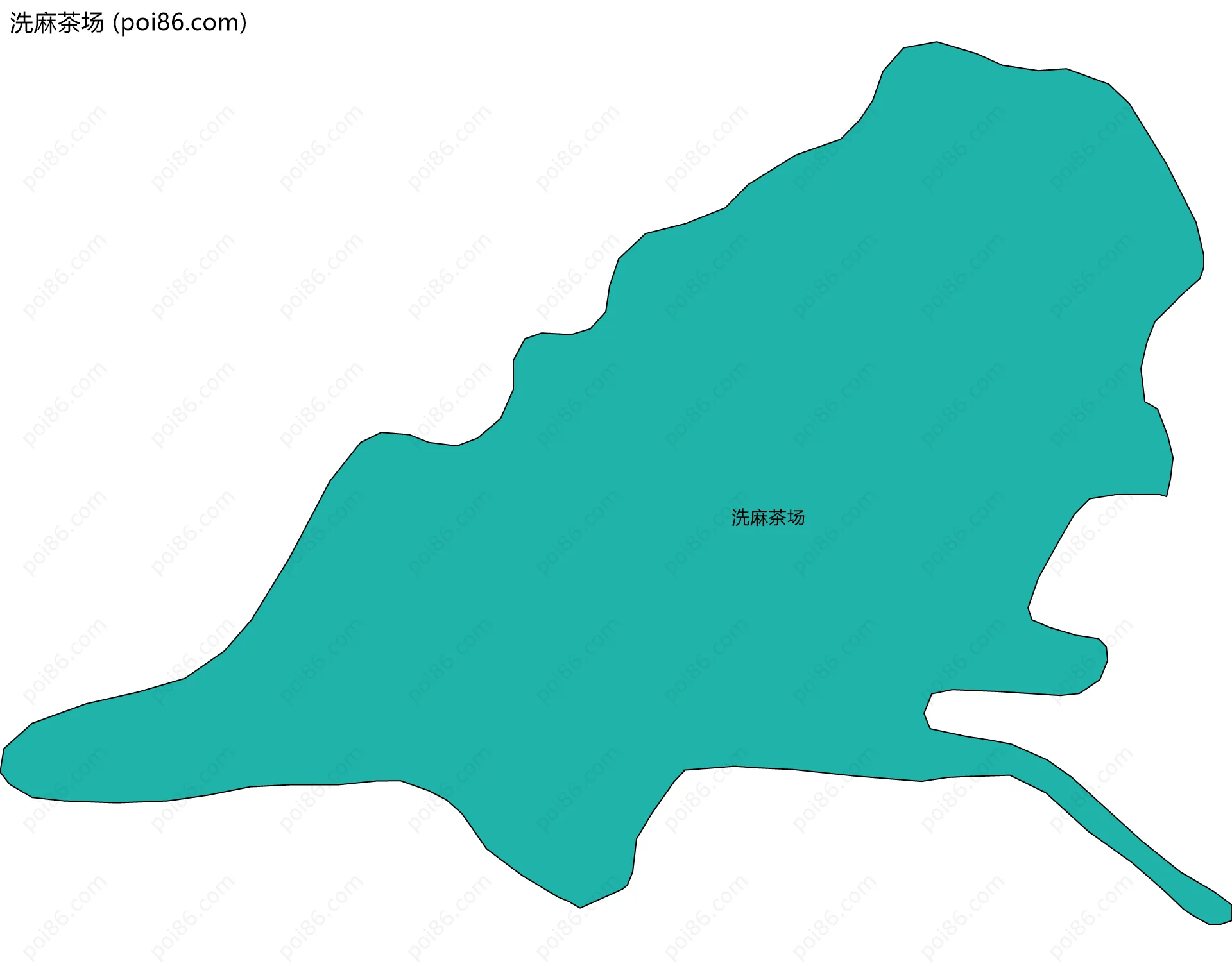 洗麻茶场边界地图