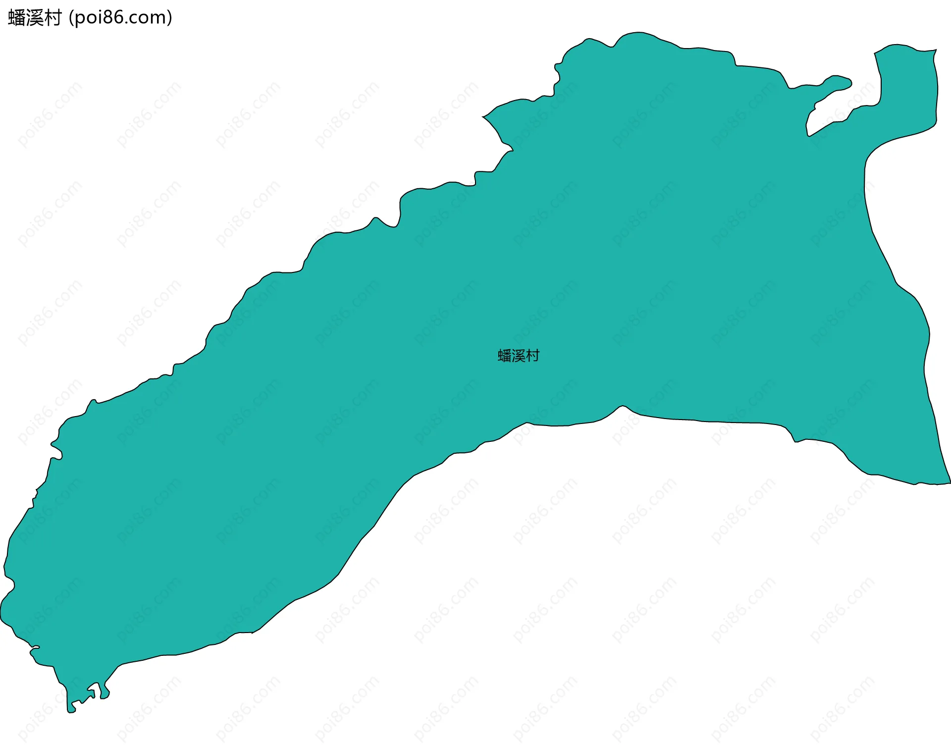 蟠溪村边界地图