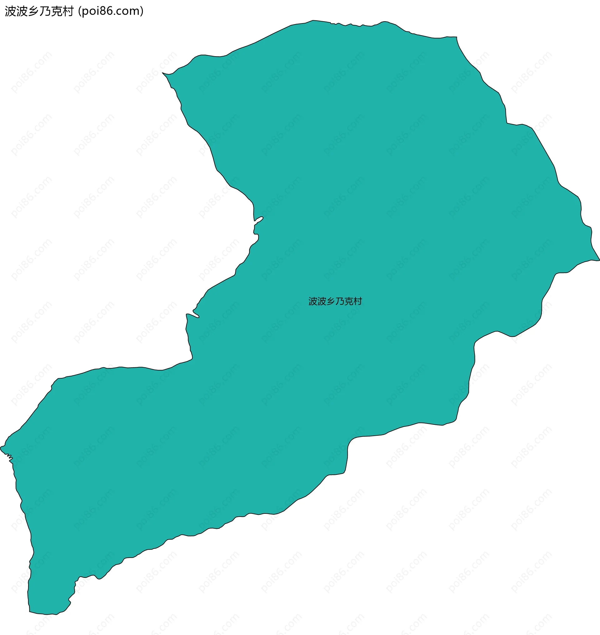 波波乡乃克村边界地图