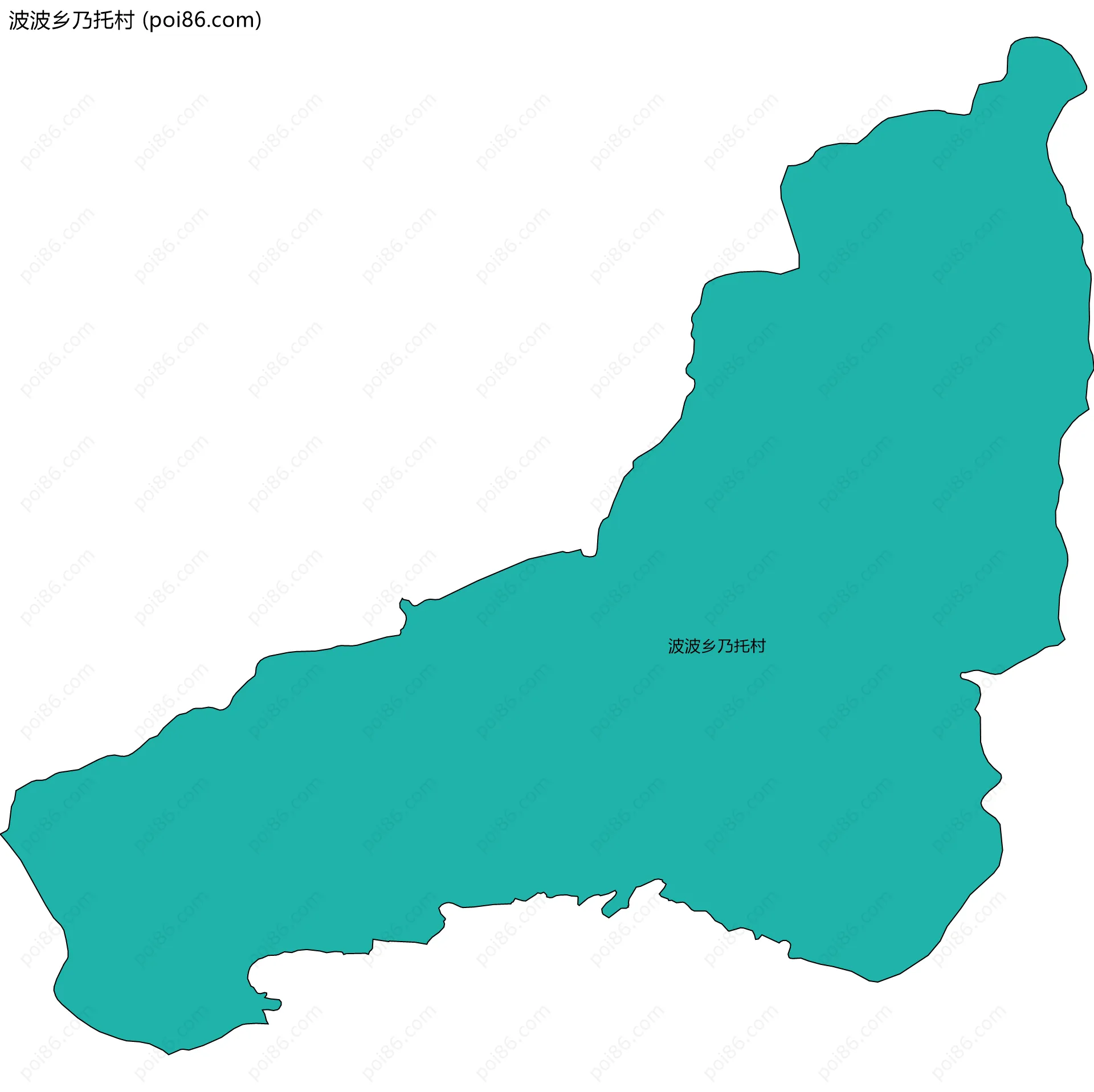 波波乡乃托村边界地图