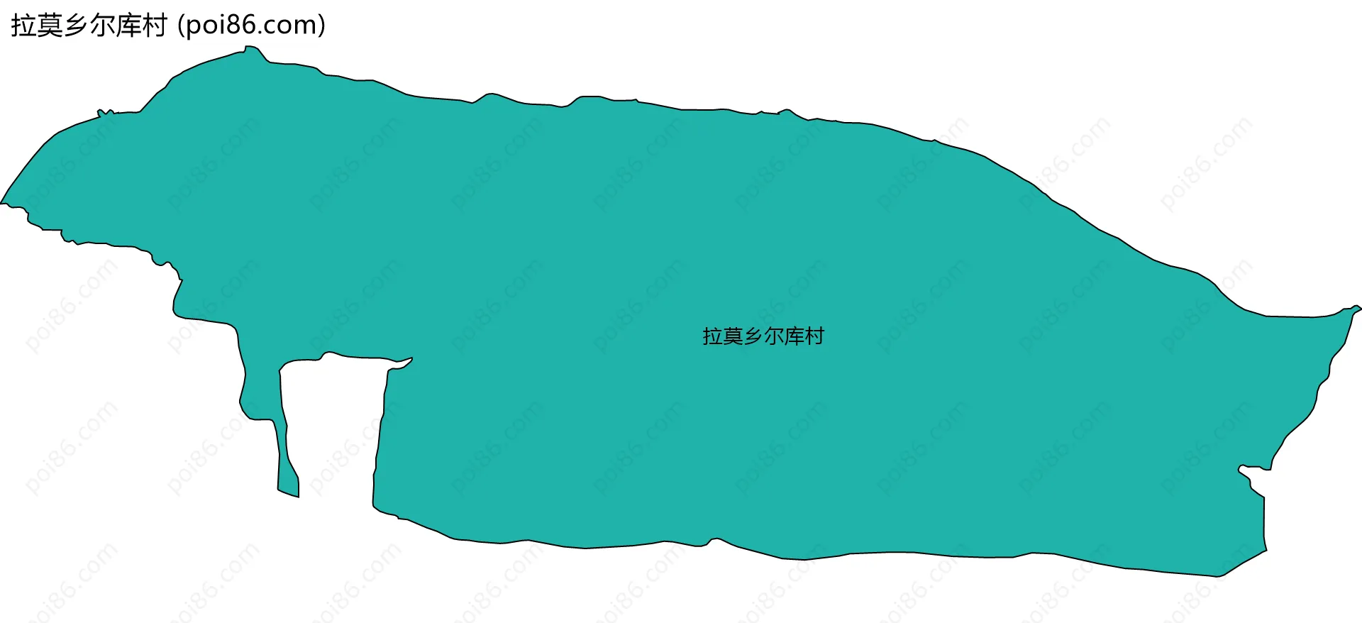 拉莫乡尔库村边界地图